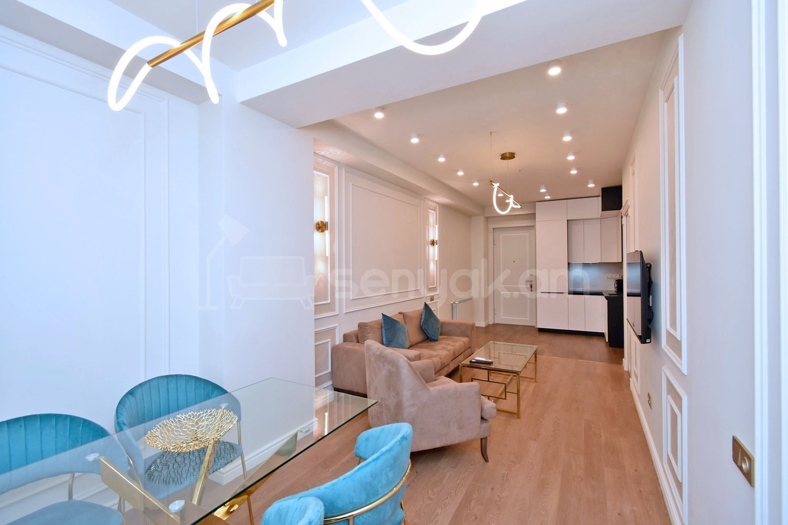 2 Սենյականոց Բնակարան Նորակառույցում, 60քմ, 8/12 հարկ, Դիզայներական Վերանորոգված