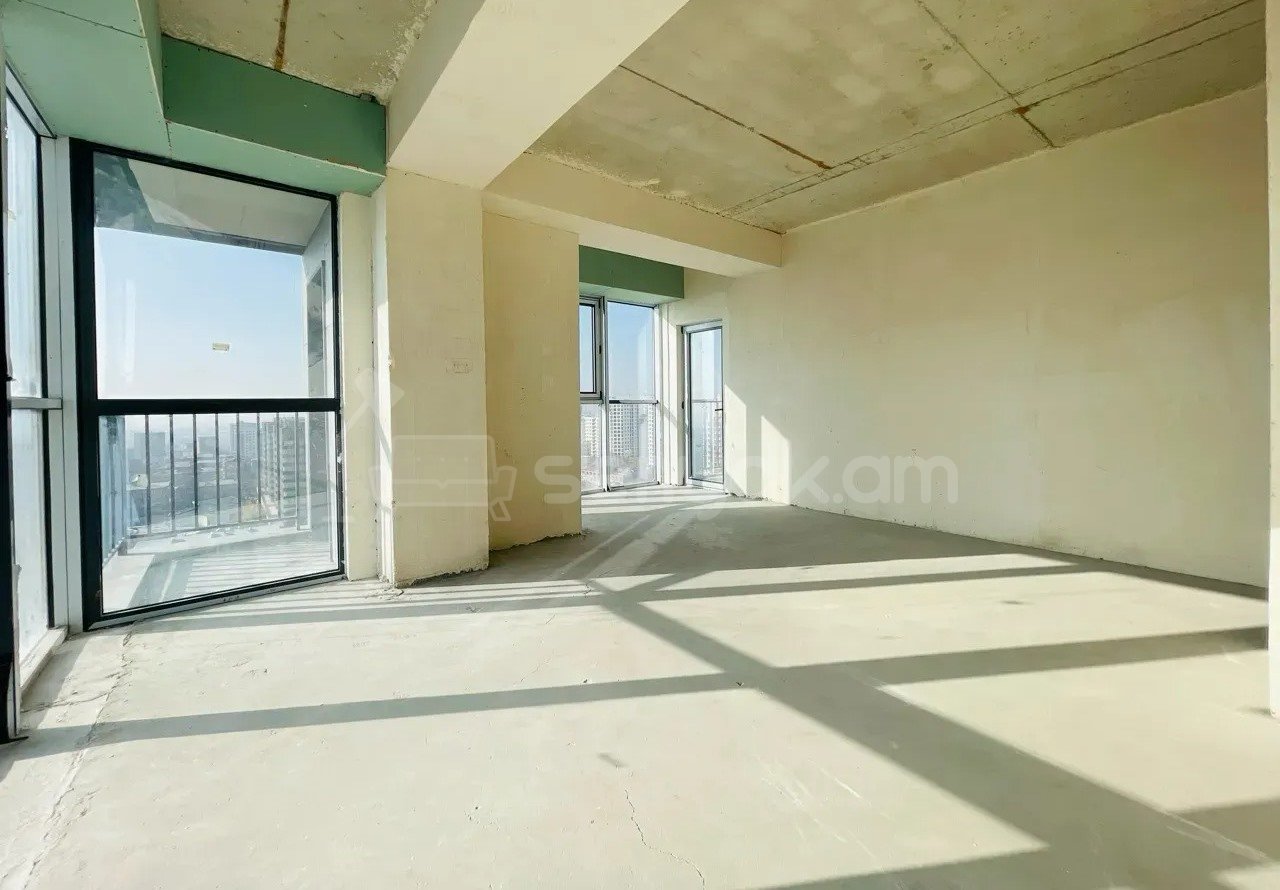 3 Սենյականոց Բնակարան Նորակառույցում, 84քմ, 15/18 հարկ, Զրոյական Վիճակում