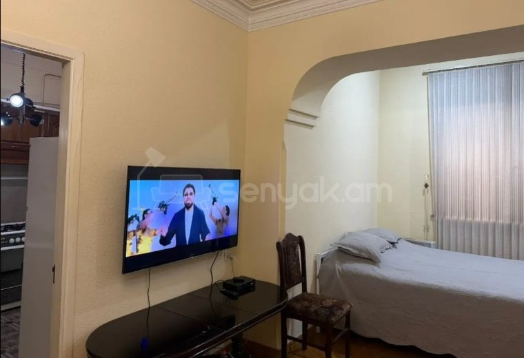 1 Սենյականոց Բնակարան Քարե Շենքում, 40քմ, 2/4 հարկ, Նորմալ Վիճակում, Կահավորված, Արևկող