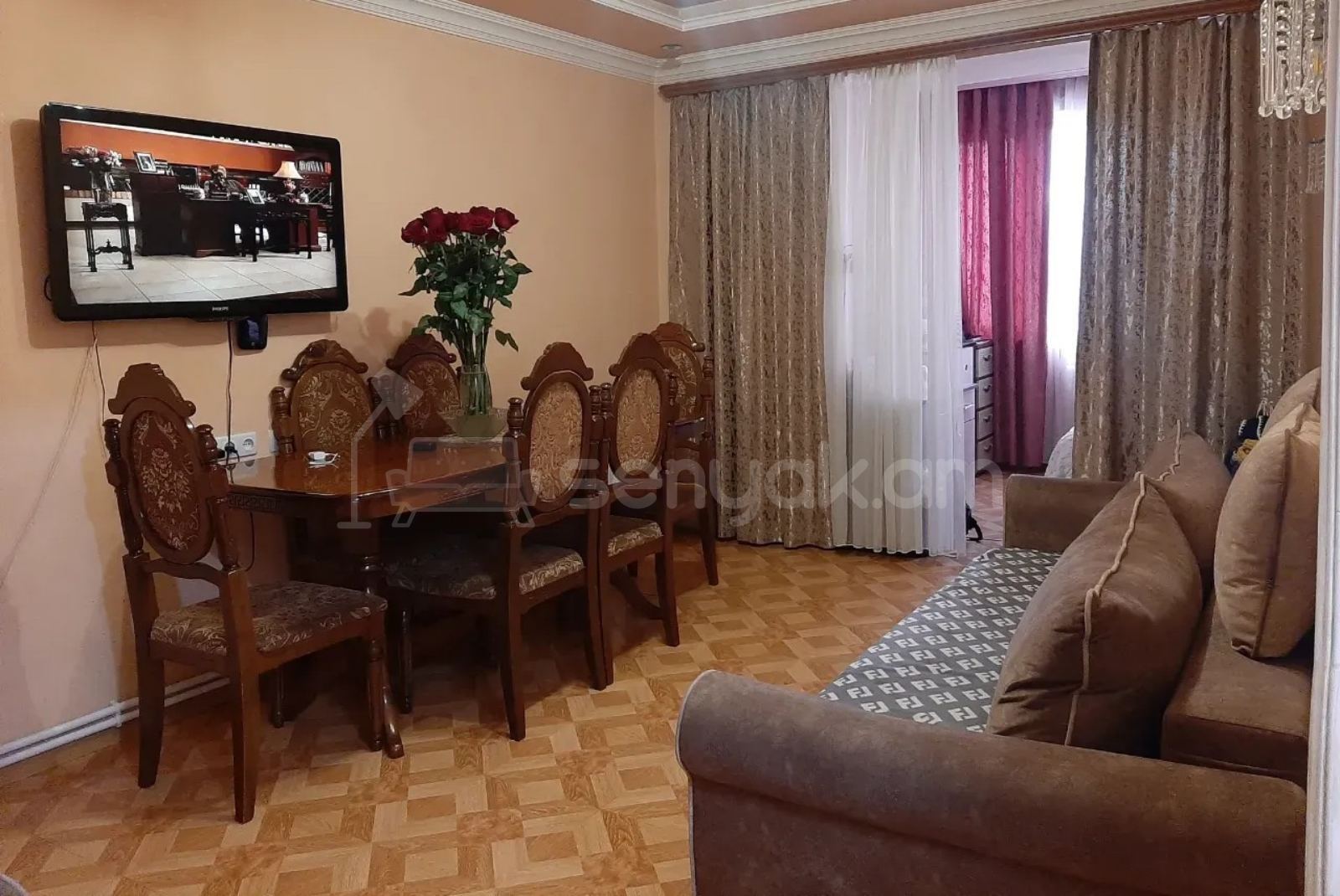 1 Սենյականոց Բնակարան Քարե Շենքում, 47քմ, 2/4 հարկ, Կոսմետիկ Վերանորոգված