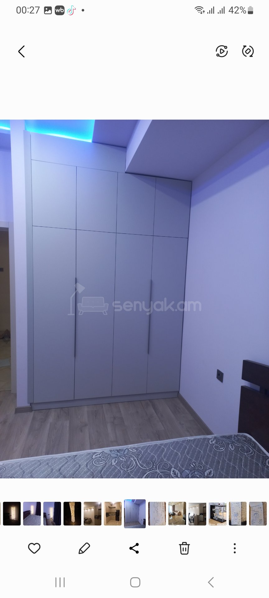 2 Սենյականոց Բնակարան Նորակառույցում, 50քմ, 9/14 հարկ, Դիզայներական Վերանորոգված, Կահավորված, Արևկող