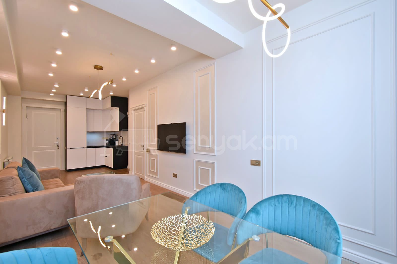 2 Սենյականոց Բնակարան Նորակառույցում, 55քմ, 8/12 հարկ, Դիզայներական Վերանորոգված