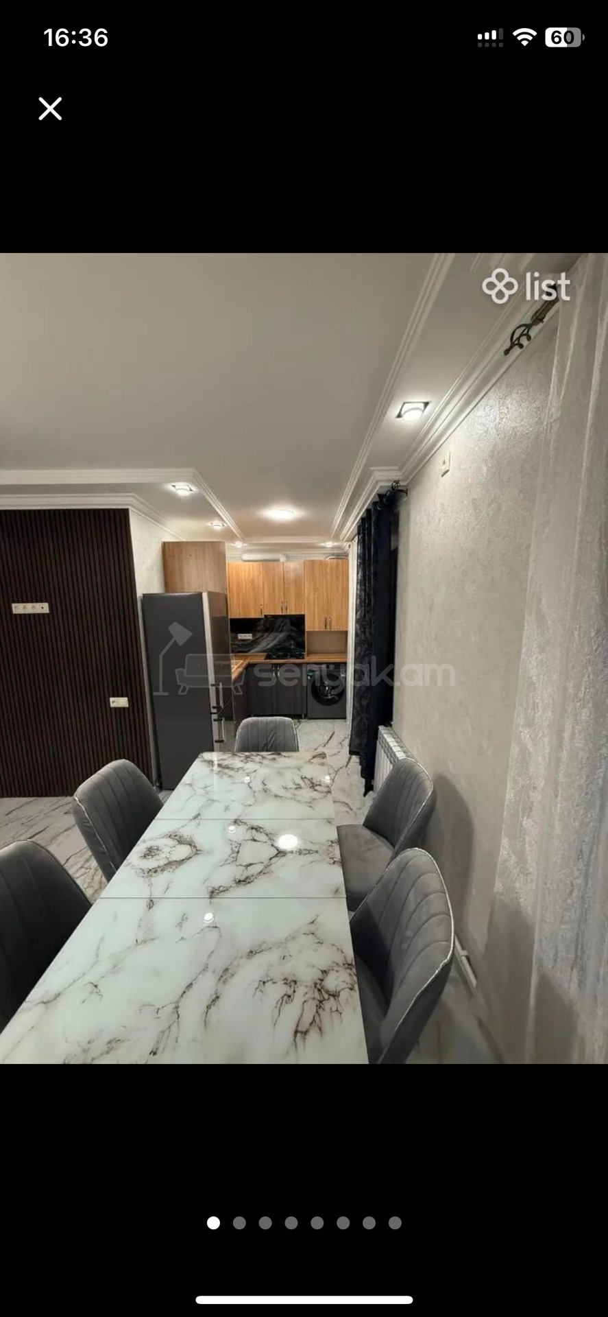 2 Սենյականոց Բնակարան Քարե Շենքում, 56քմ, 3/5 հարկ, Դիզայներական Վերանորոգված, Կահավորված