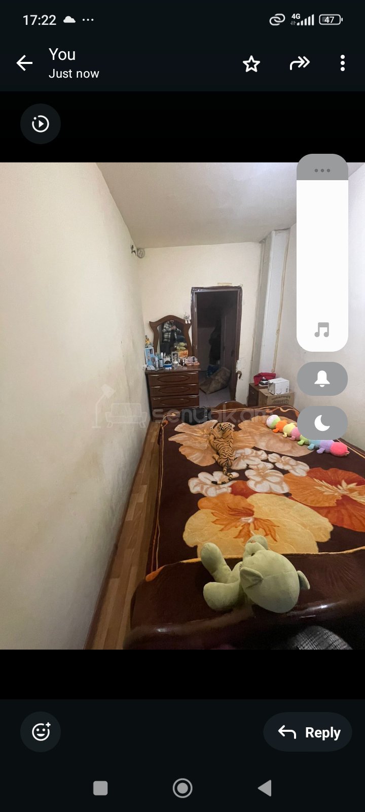 2 Սենյականոց Բնակարան, 47քմ, 1/9 հարկ, Նորմալ Վիճակում, Կահավորված, Արևկող