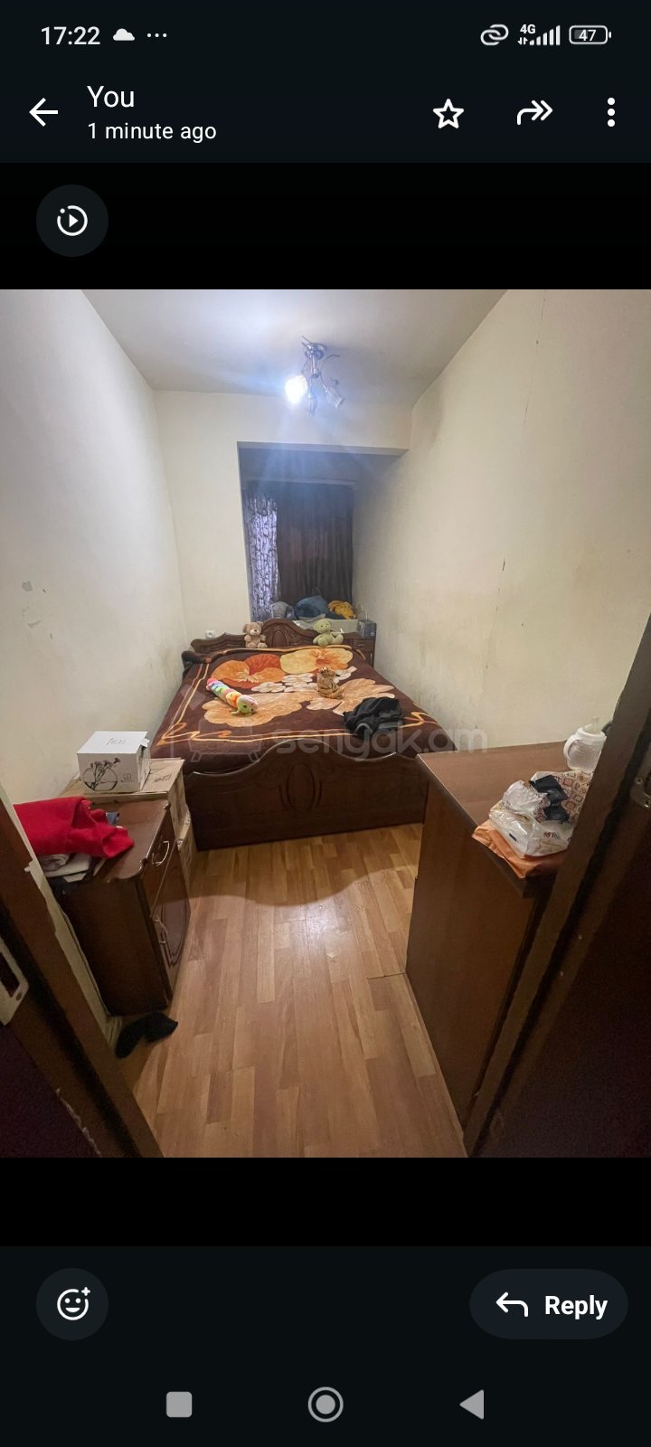 2 Սենյականոց Բնակարան, 47քմ, 1/9 հարկ, Նորմալ Վիճակում, Կահավորված, Արևկող