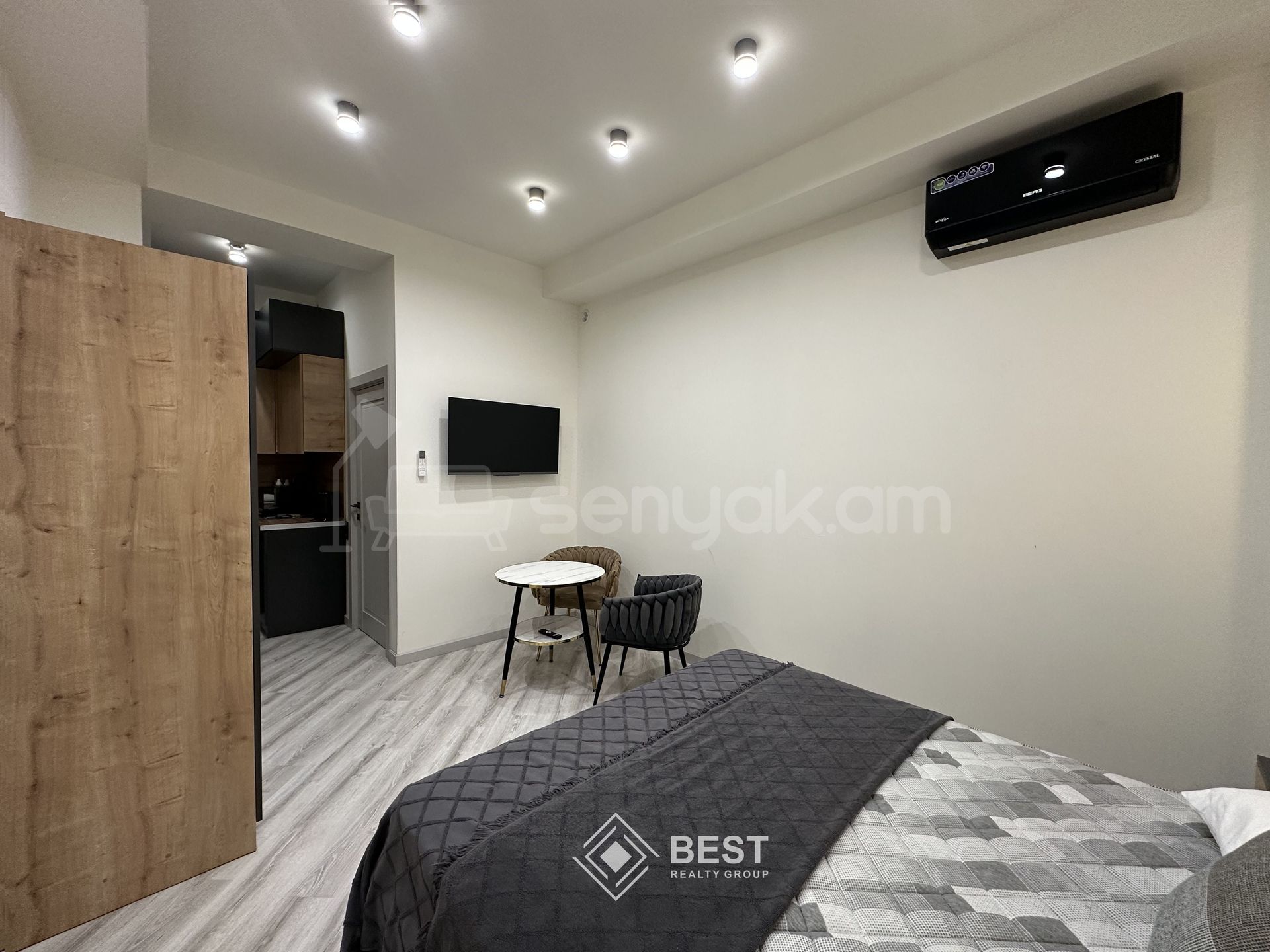 1 Սենյականոց Բնակարան Նորակառույցում, 29քմ, 2/3 հարկ, Դիզայներական Վերանորոգված, Կահավորված