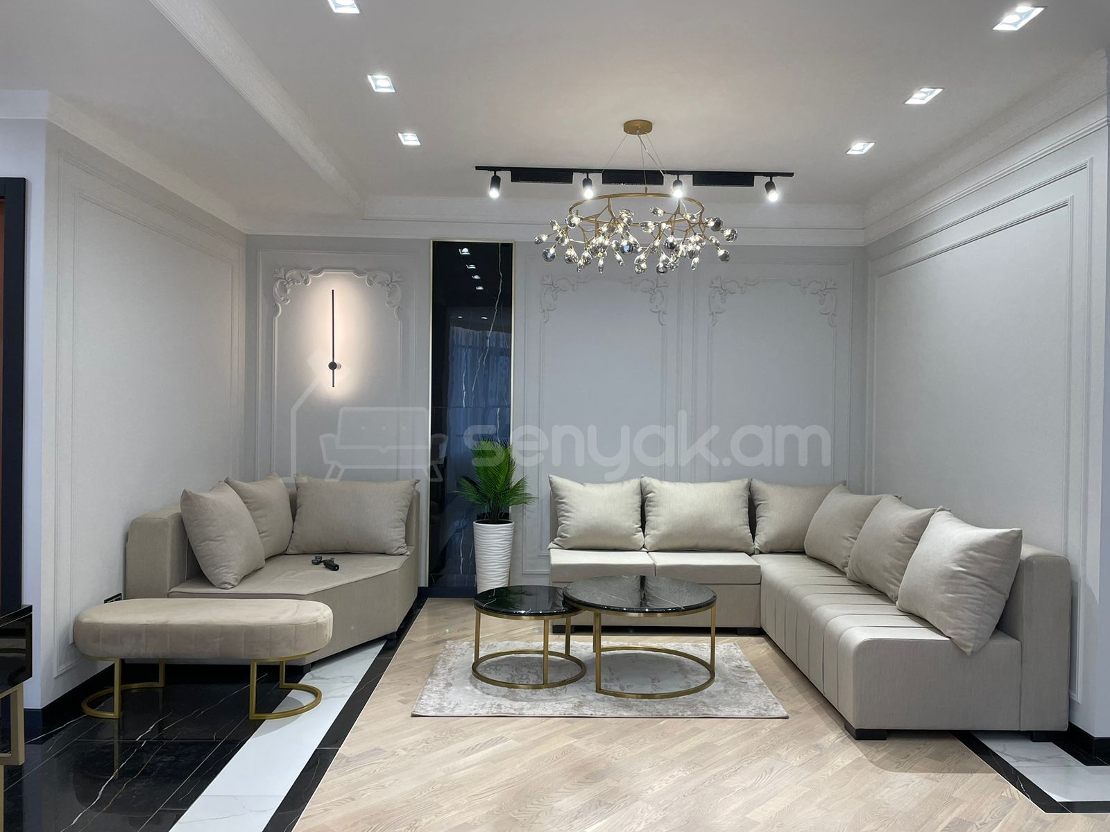 2 Սենյականոց Բնակարան Նորակառույցում, 55քմ, 7/12 հարկ, Դիզայներական Վերանորոգված