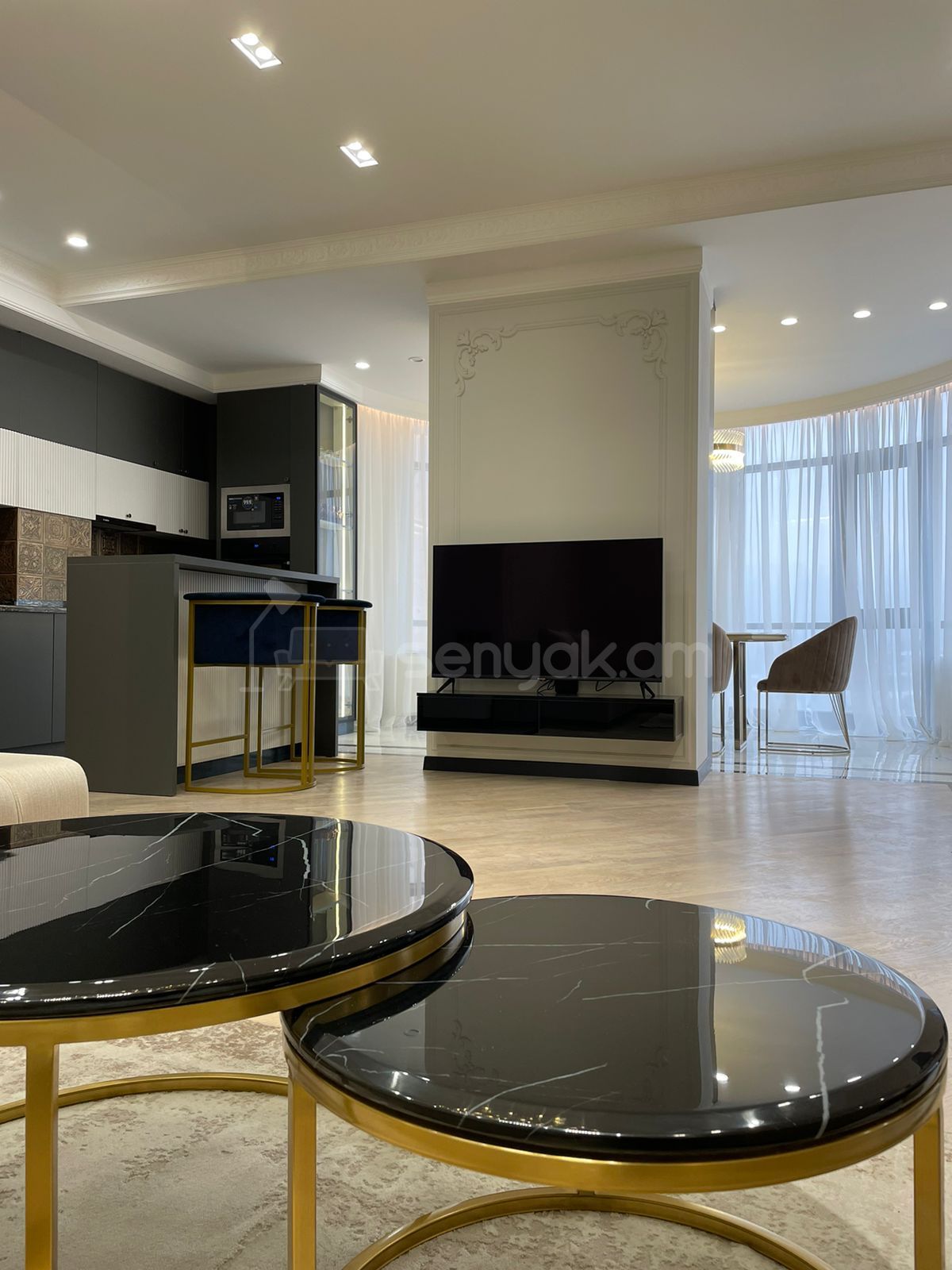 2 Սենյականոց Բնակարան Նորակառույցում, 55քմ, 7/12 հարկ, Դիզայներական Վերանորոգված