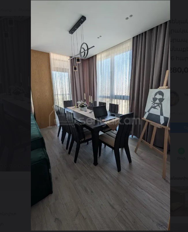 3 Սենյականոց Բնակարան Նորակառույցում, 105քմ, 9/18 հարկ, Դիզայներական Վերանորոգված