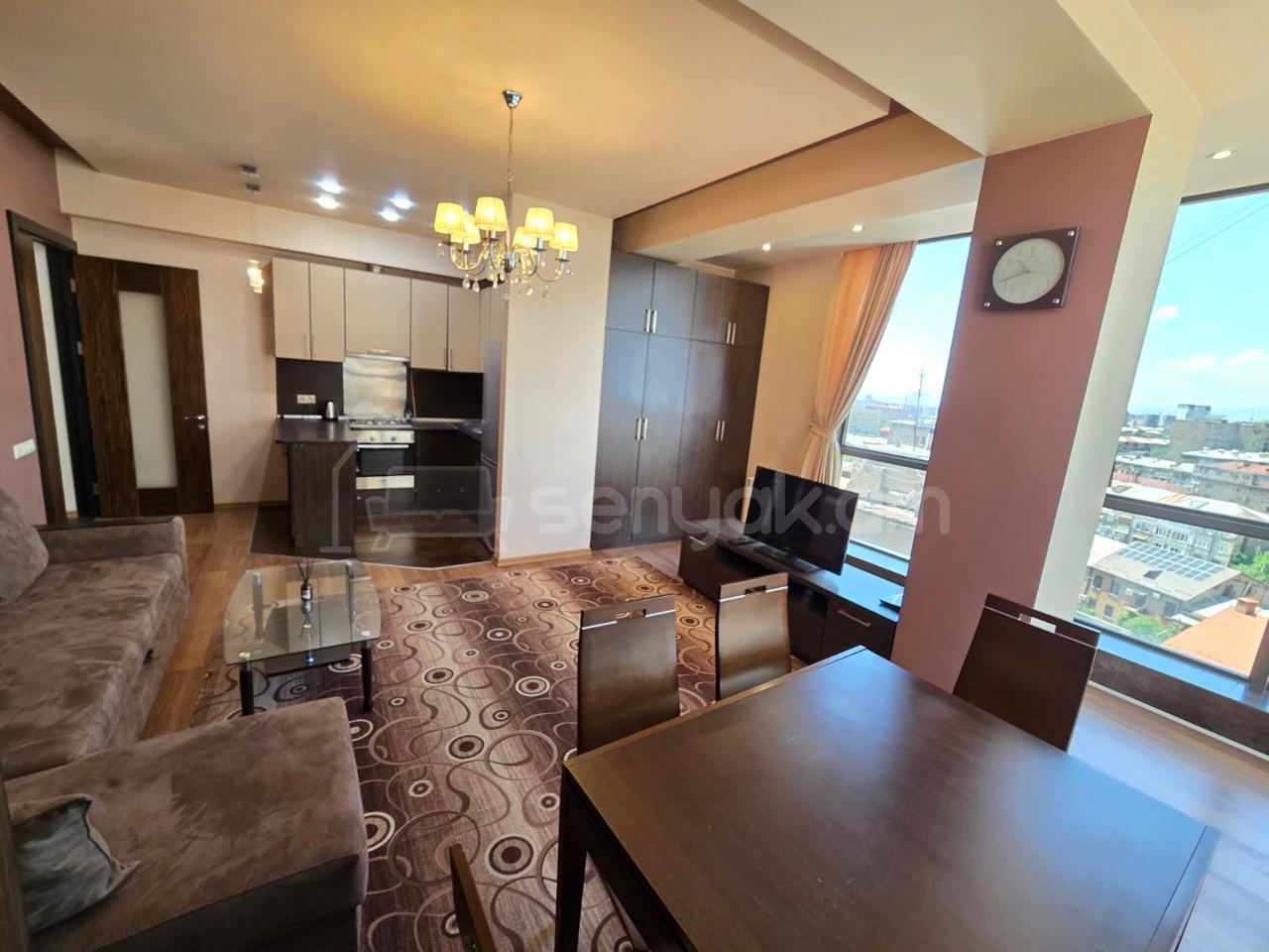 2 Սենյականոց Բնակարան Նորակառույցում, 67քմ, 12/15 հարկ, Կապիտալ Վերանորոգված, Կահավորված, Արևկող