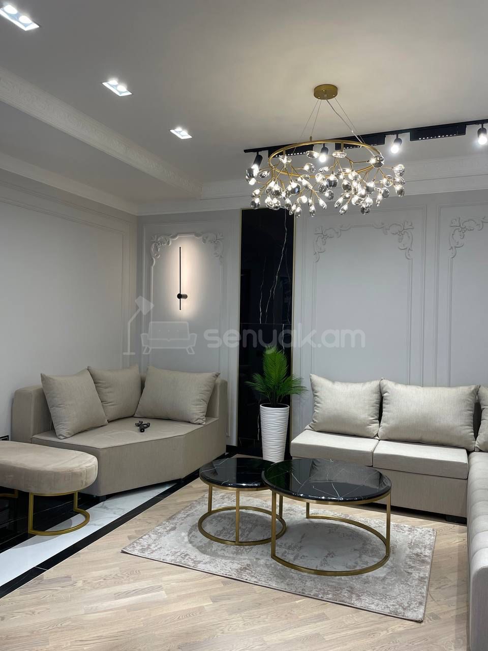 2 Սենյականոց Բնակարան Նորակառույցում, 55քմ, 8/12 հարկ, Դիզայներական Վերանորոգված