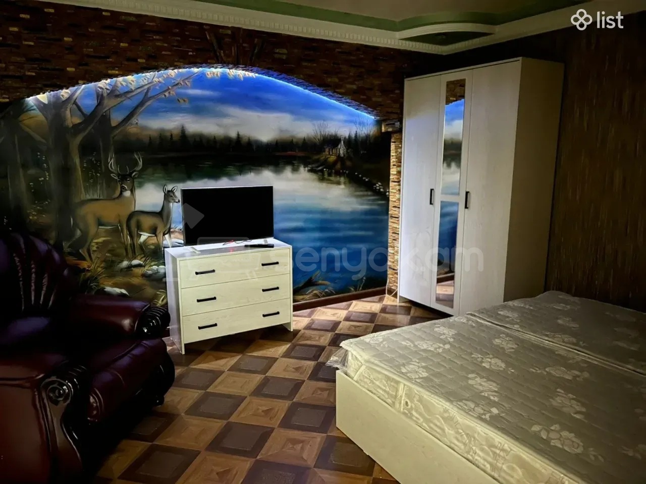 2 Սենյականոց Բնակարան Քարե Շենքում, 45քմ, 1/4 հարկ, Կապիտալ Վերանորոգված, Կահավորված