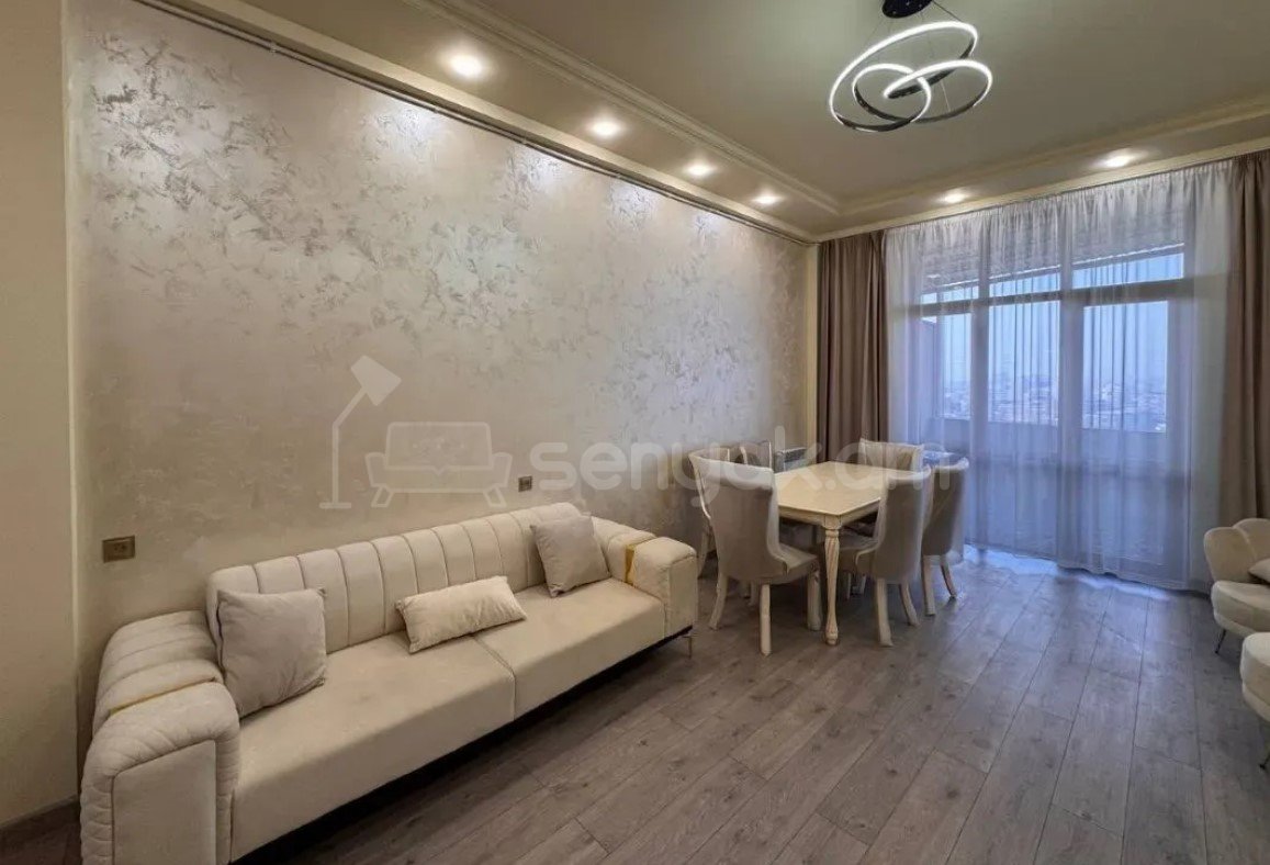 3 Սենյականոց Բնակարան Նորակառույցում, 76քմ, 2/6 հարկ, Կապիտալ Վերանորոգված, Կահավորված