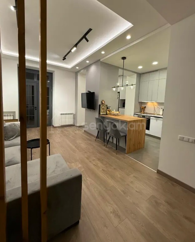 2 Սենյականոց Բնակարան Քարե Շենքում, 47քմ, 3/4 հարկ, Դիզայներական Վերանորոգված