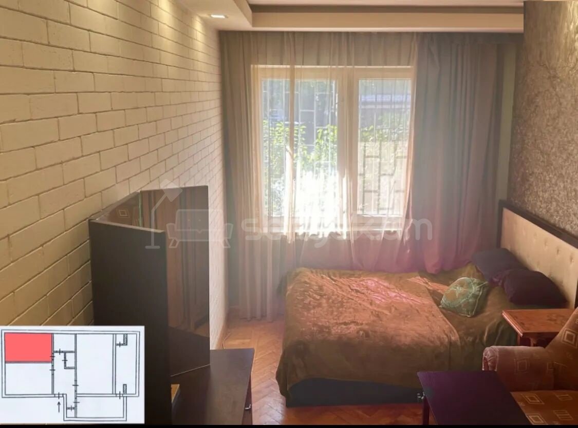 3 Սենյականոց Բնակարան, 74քմ, 1/9 հարկ, Պետական Վիճակում