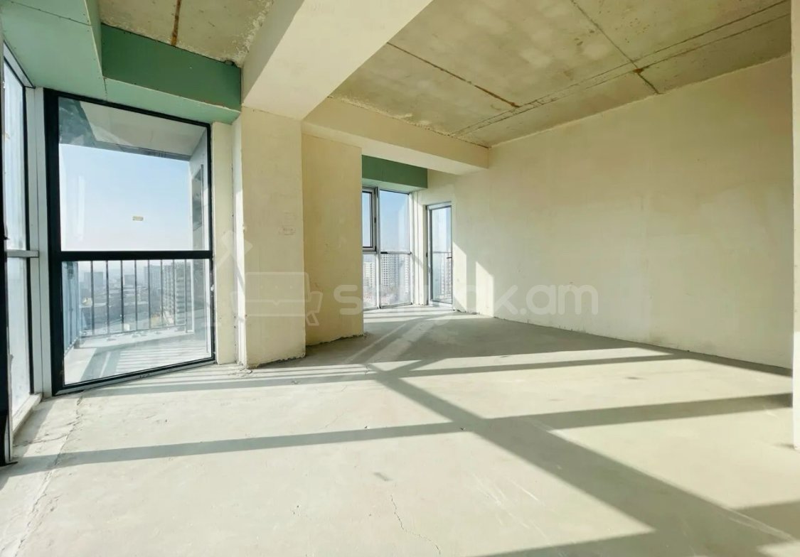 3 Սենյականոց Բնակարան Նորակառույցում, 84քմ, 15/18 հարկ, Զրոյական Վիճակում