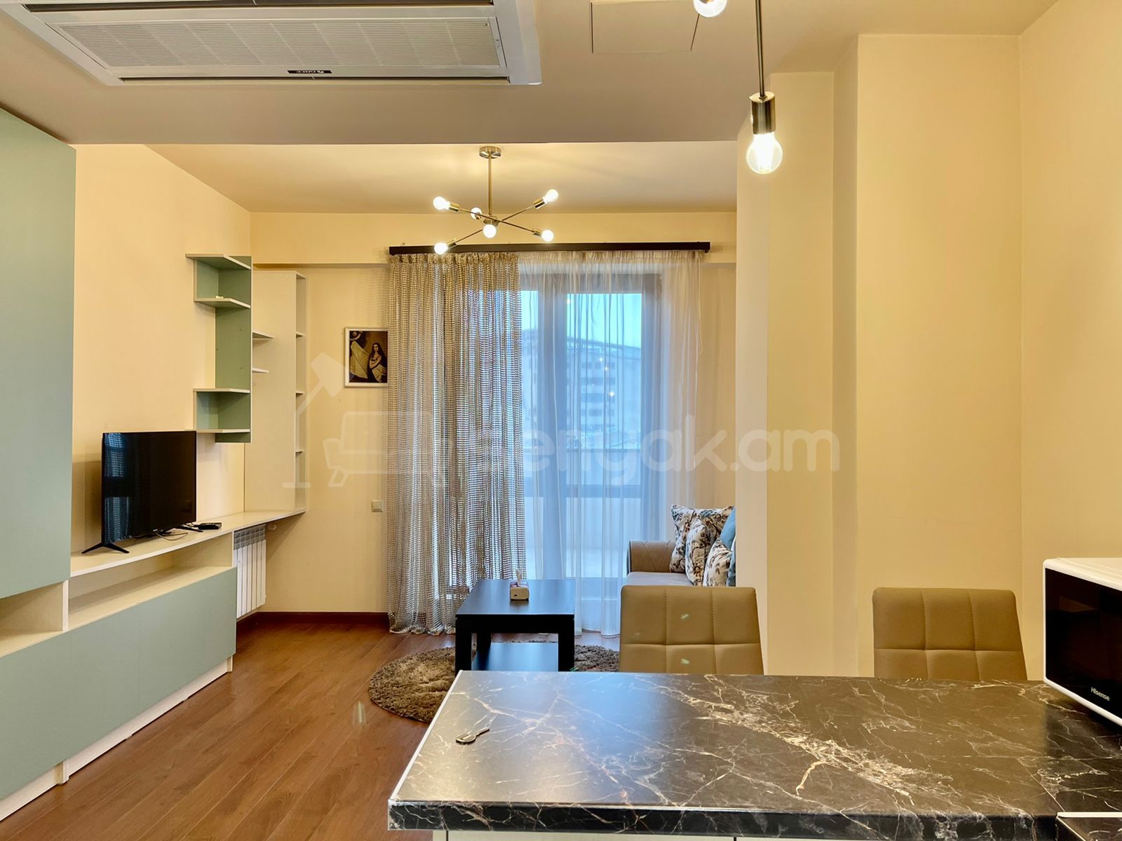 2 Սենյականոց Բնակարան Նորակառույցում, 55քմ, 7/15 հարկ, Դիզայներական Վերանորոգված