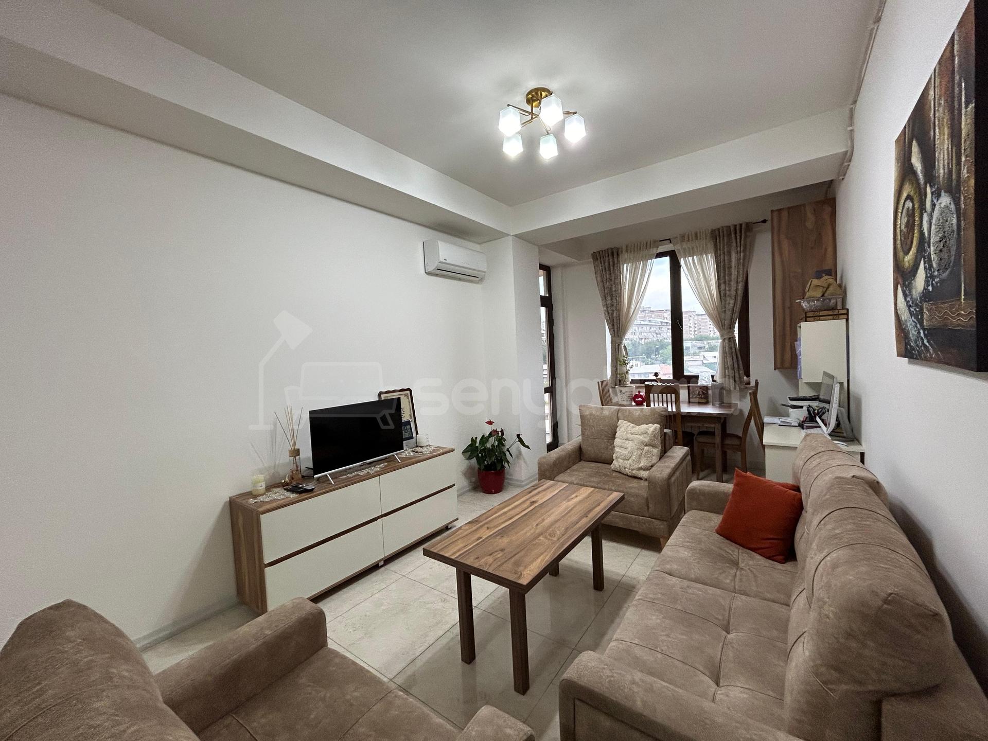 2 Սենյականոց Բնակարան Նորակառույցում, 54քմ, 4/12 հարկ, Կապիտալ Վերանորոգված, Կահավորված