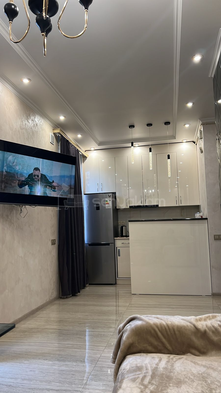 1 Սենյականոց Բնակարան, 40քմ, 2/5 հարկ, Դիզայներական Վերանորոգված