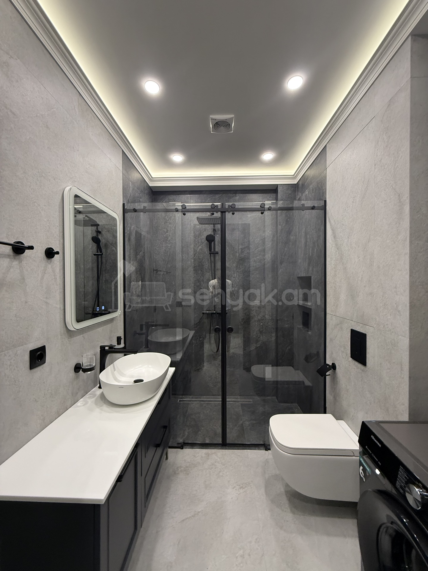 1 Սենյականոց Բնակարան Նորակառույցում, 47քմ, 3/7 հարկ, Դիզայներական Վերանորոգված, Կահավորված, Արևկող