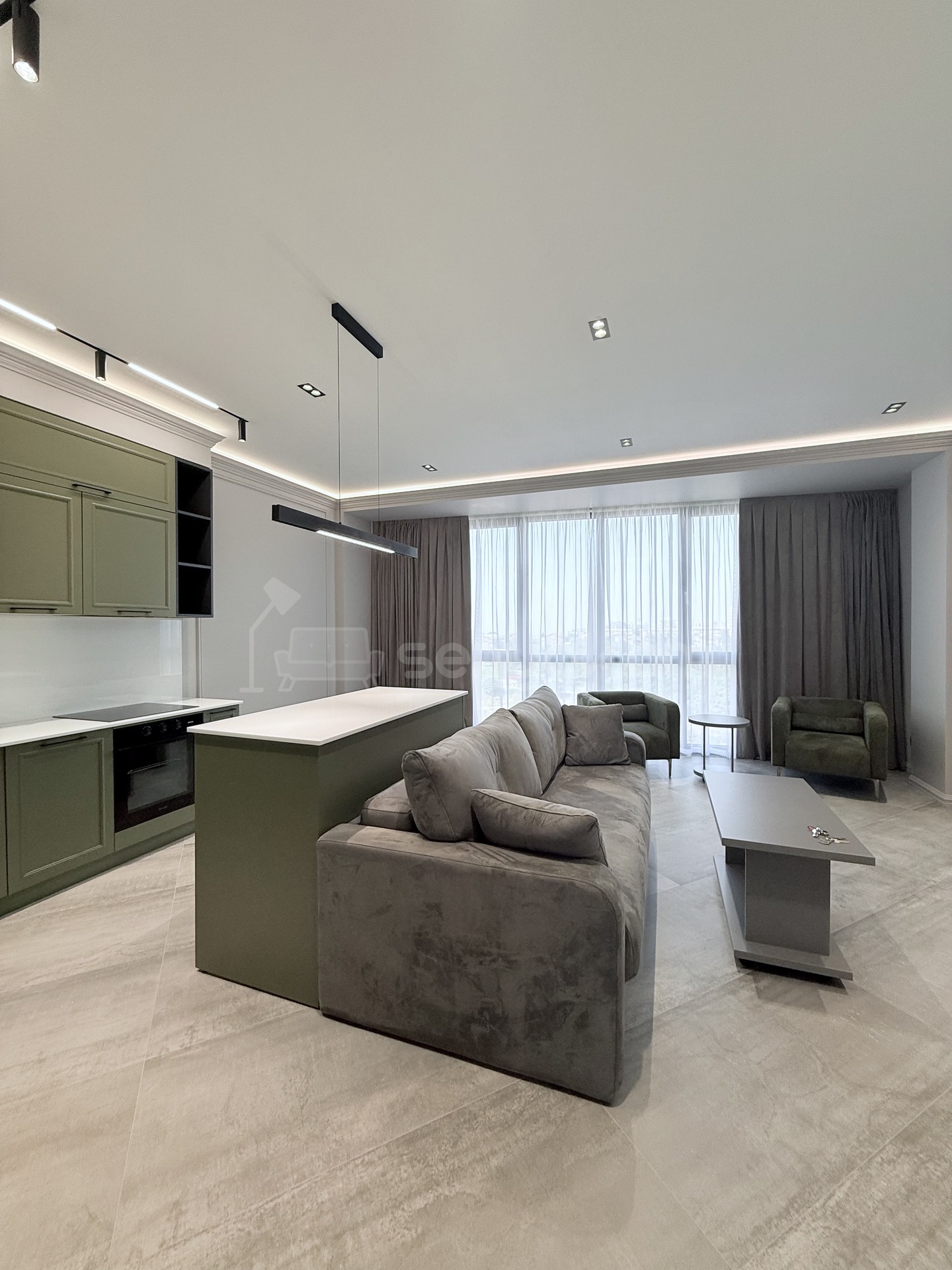 1 Սենյականոց Բնակարան Նորակառույցում, 47քմ, 3/7 հարկ, Դիզայներական Վերանորոգված, Կահավորված, Արևկող