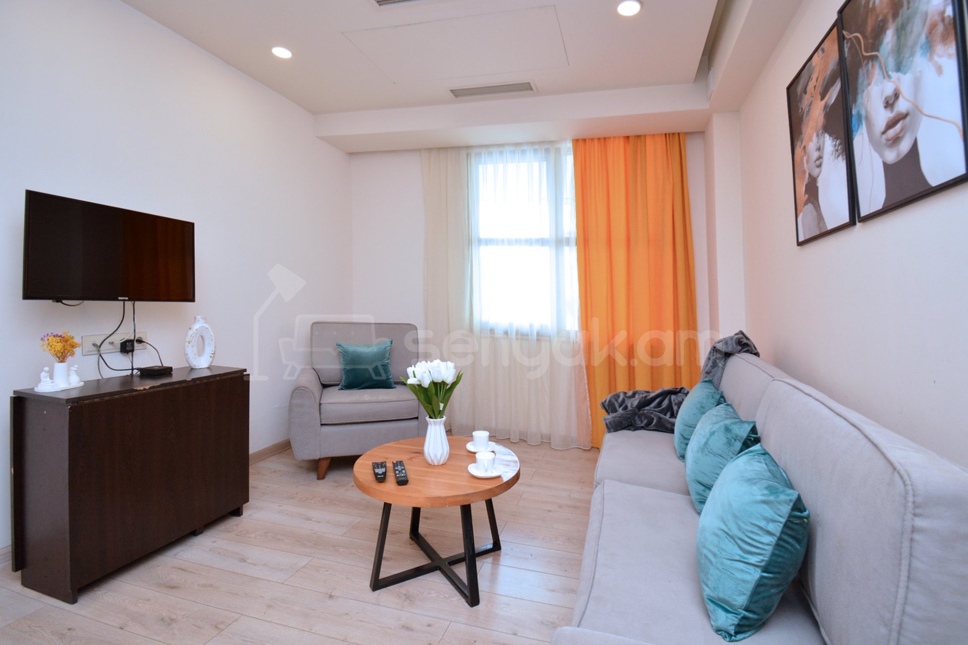 2 Սենյականոց Բնակարան Նորակառույցում, 44քմ, 5/16 հարկ, Կապիտալ Վերանորոգված