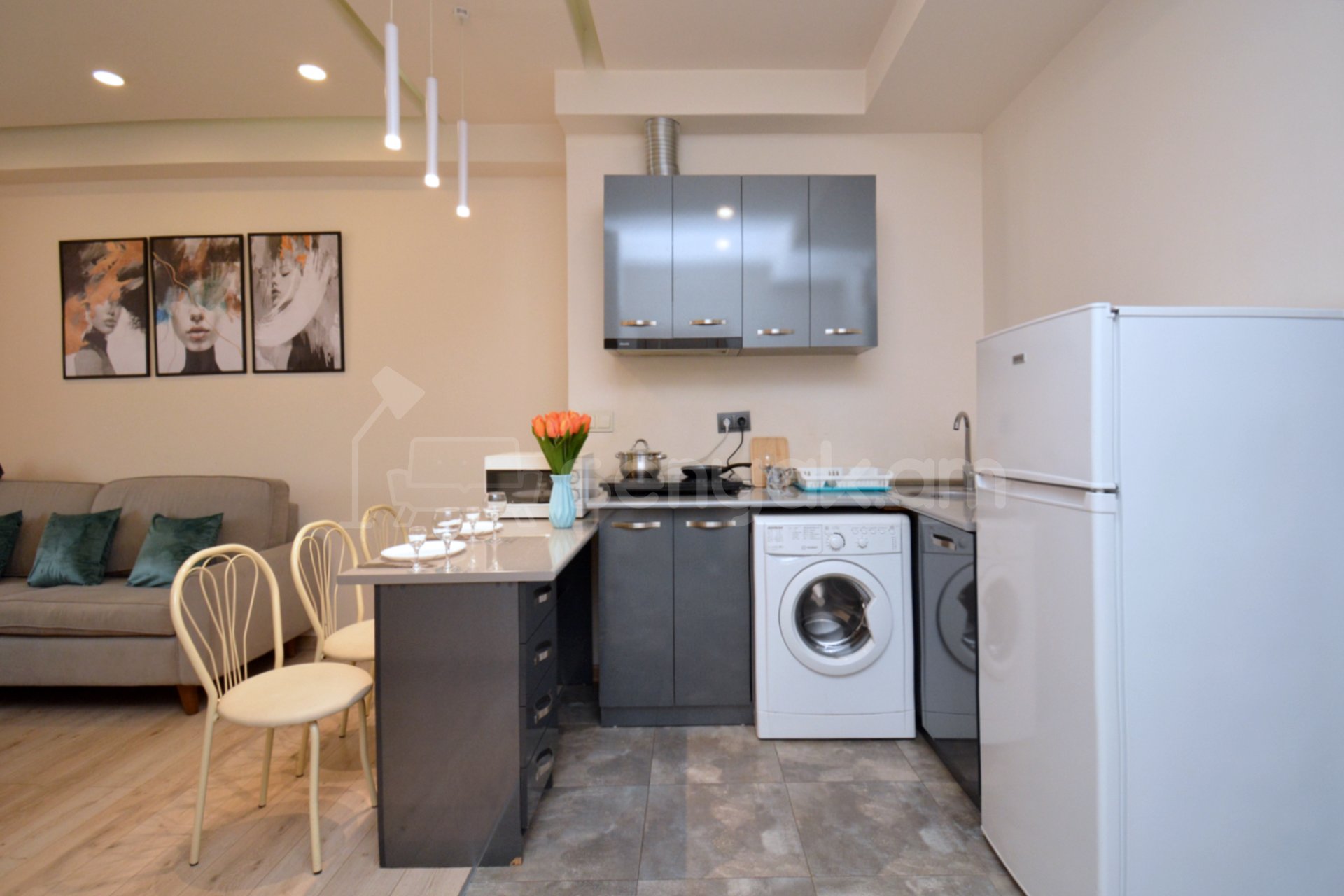 2 Սենյականոց Բնակարան Նորակառույցում, 44քմ, 5/16 հարկ, Կապիտալ Վերանորոգված