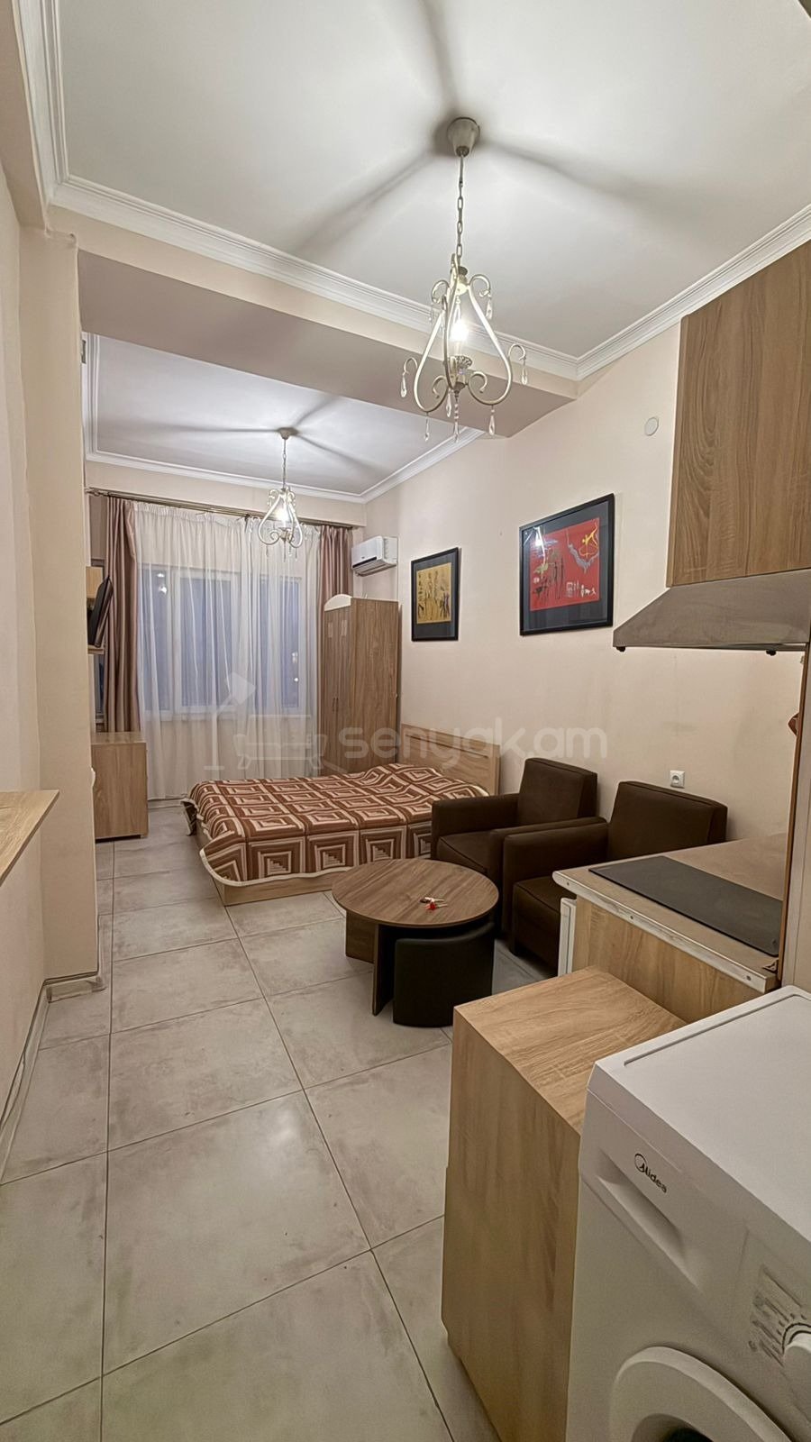 1 Սենյականոց Բնակարան Նորակառույց Քարե Շենքում, 30քմ, 2/3 հարկ, Կապիտալ Վերանորոգված, Կահավորված, Արևկող