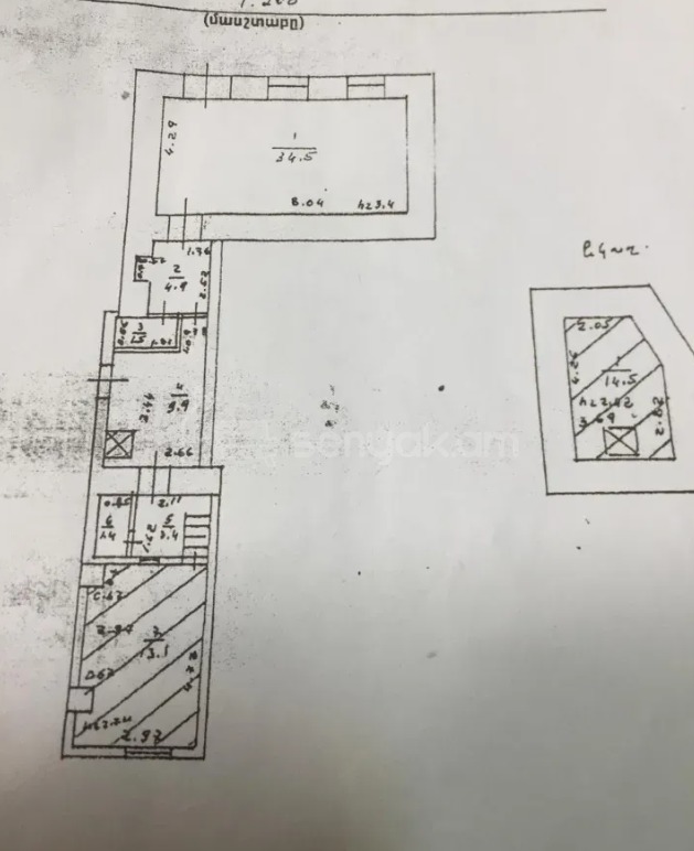 Օֆիսային Տարածք, 70քմ, Կապիտալ Վերանորոգված