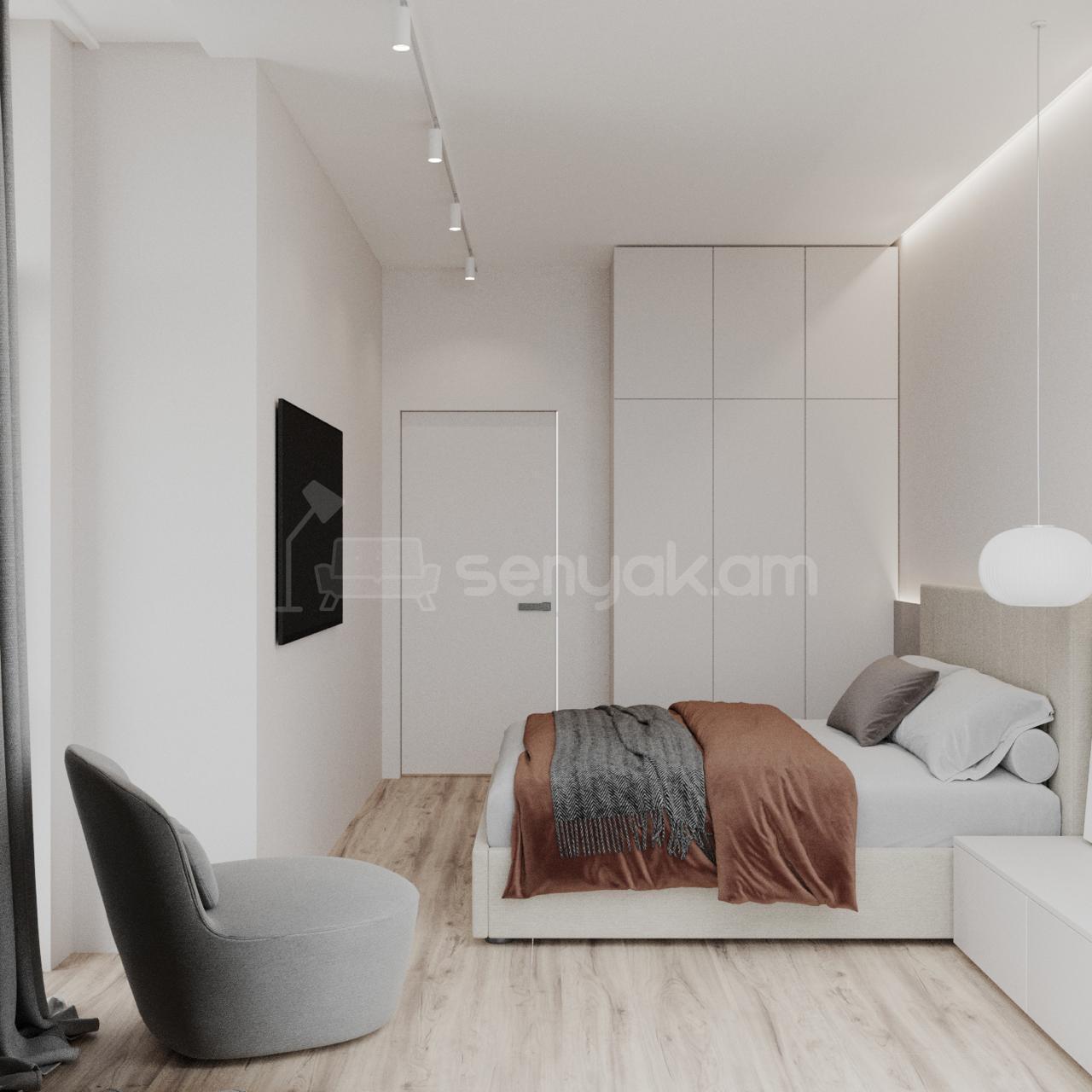 3 Սենյականոց Բնակարան Նորակառույցում, 60քմ, 14/17 հարկ, Դիզայներական Վերանորոգված