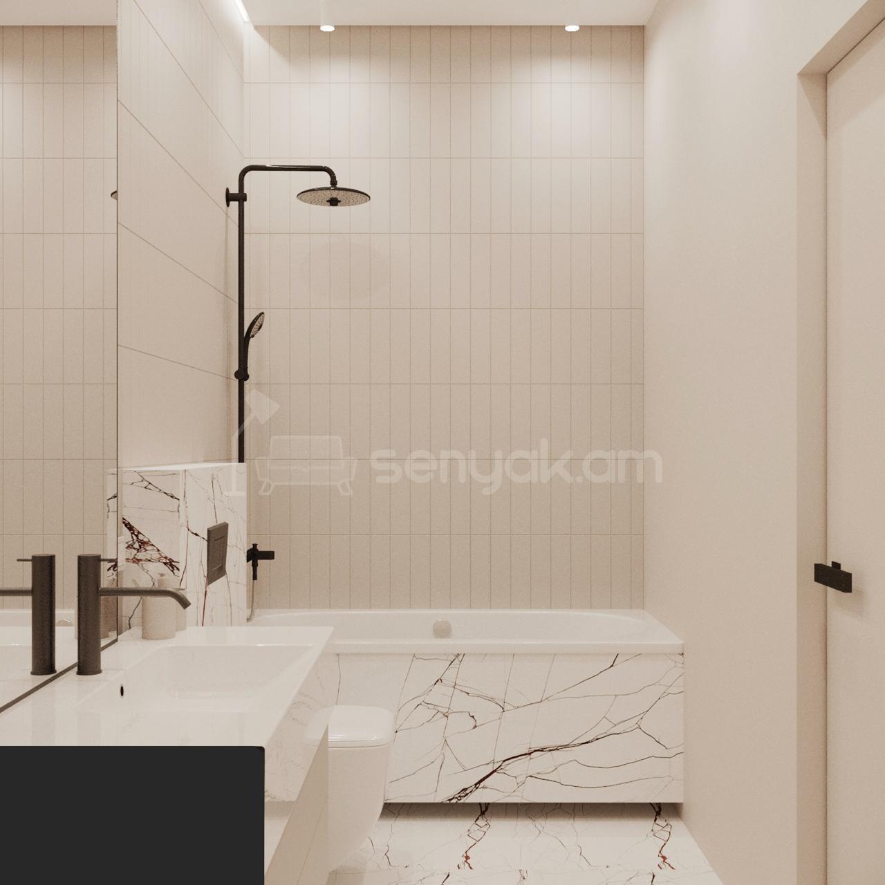 3 Սենյականոց Բնակարան Նորակառույցում, 60քմ, 14/17 հարկ, Դիզայներական Վերանորոգված