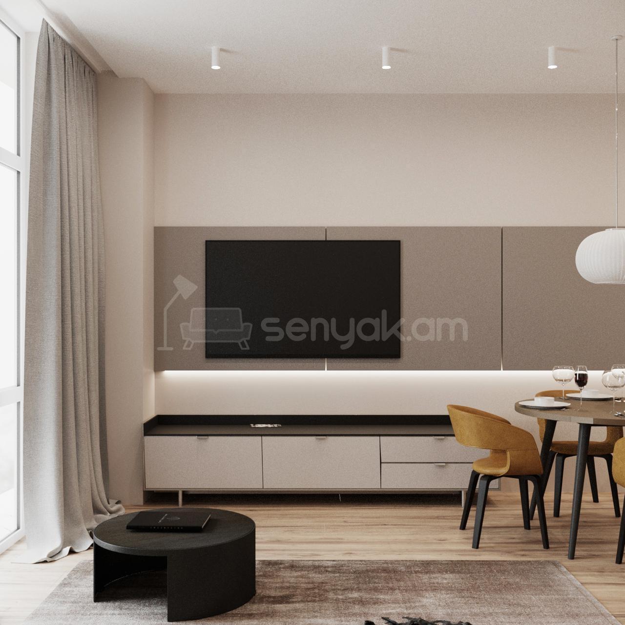 3 Սենյականոց Բնակարան Նորակառույցում, 60քմ, 14/17 հարկ, Դիզայներական Վերանորոգված