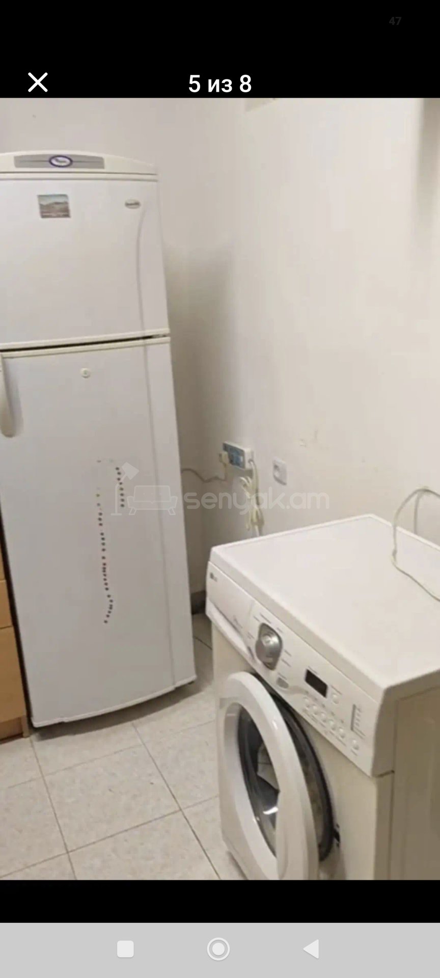 2 Սենյականոց Բնակարան Քարե Շենքում, 52քմ, 1/1 հարկ, Նորմալ Վիճակում, Կահավորված