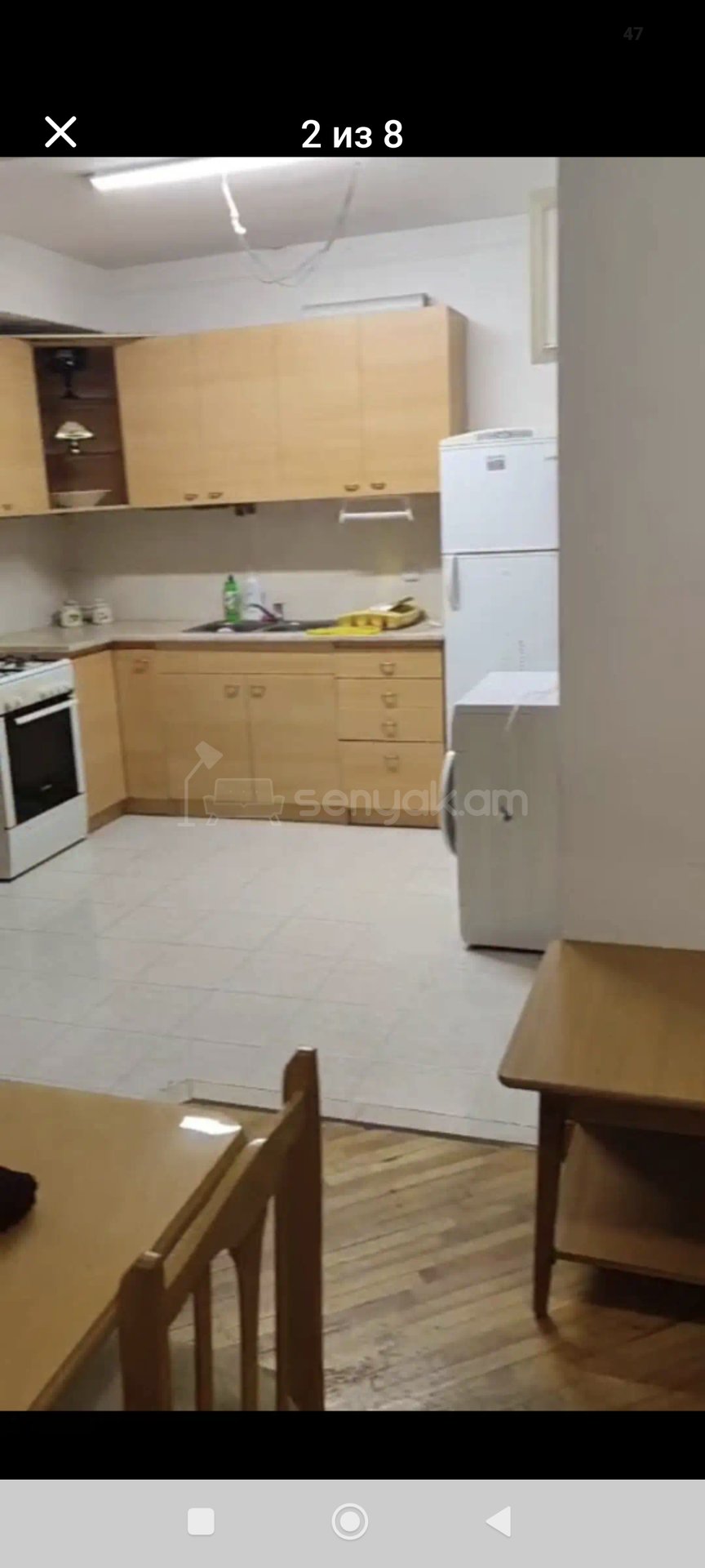 2 Սենյականոց Բնակարան Քարե Շենքում, 52քմ, 1/1 հարկ, Նորմալ Վիճակում, Կահավորված