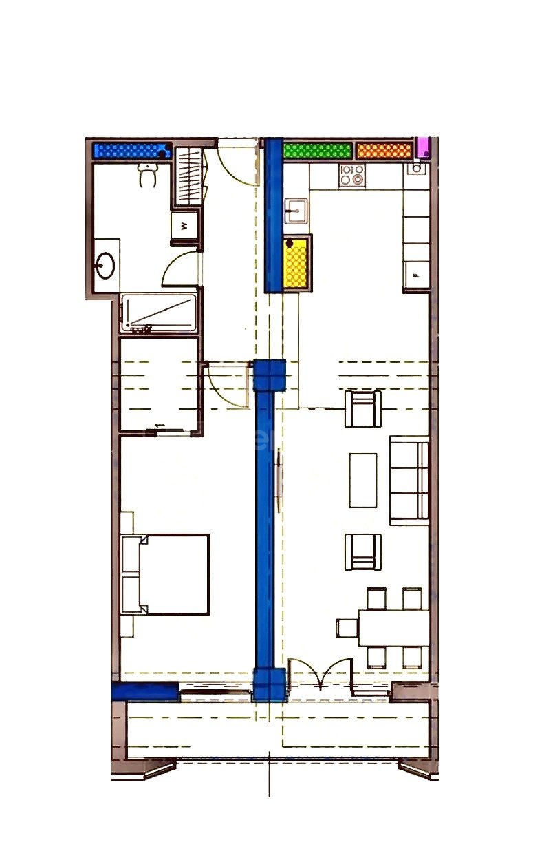 2 Սենյականոց Բնակարան Նորակառույցում, 88քմ, 16/20 հարկ, Զրոյական Վիճակում