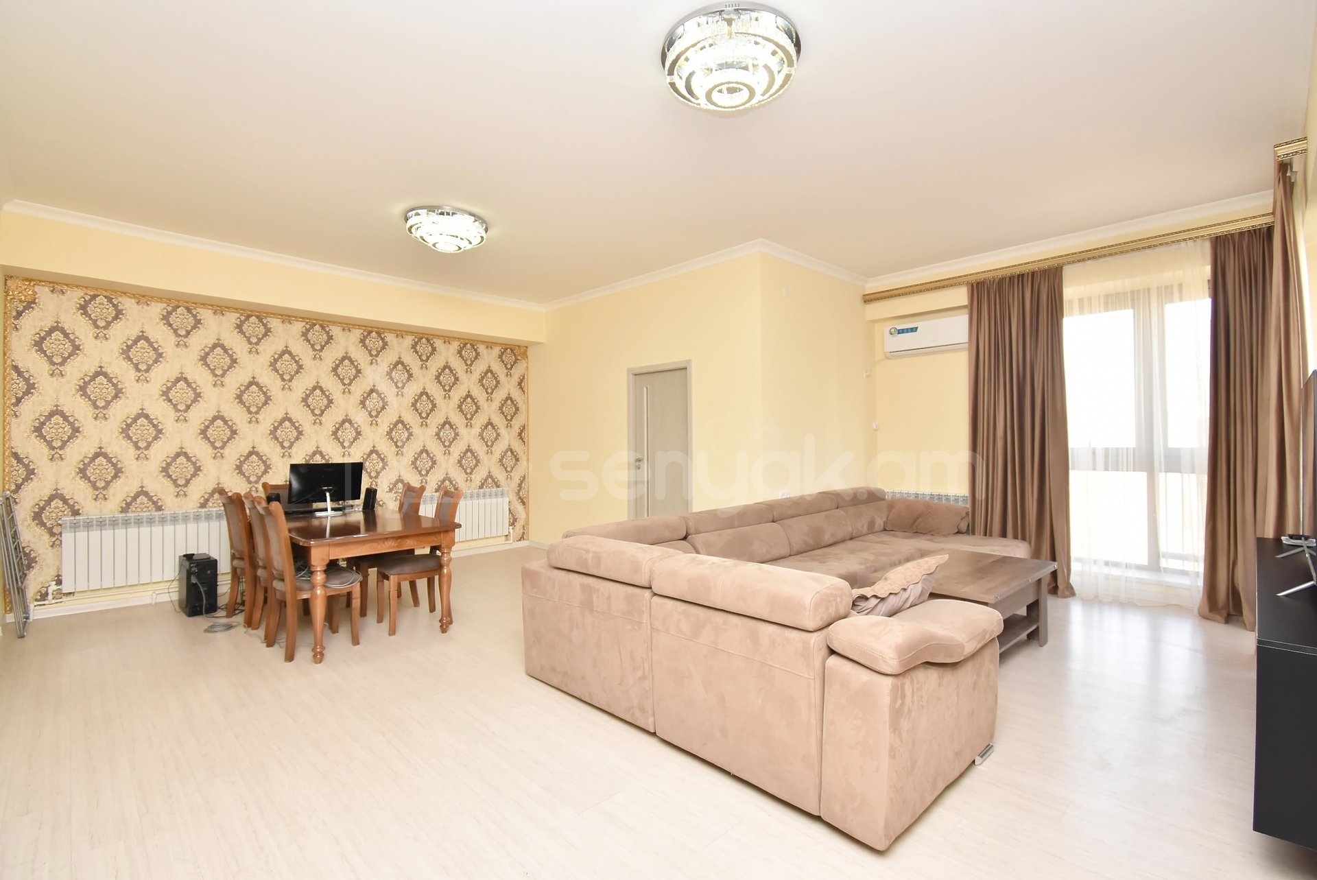 3 Սենյականոց Բնակարան Նորակառույցում, 110քմ, 6/14 հարկ, Կապիտալ Վերանորոգված