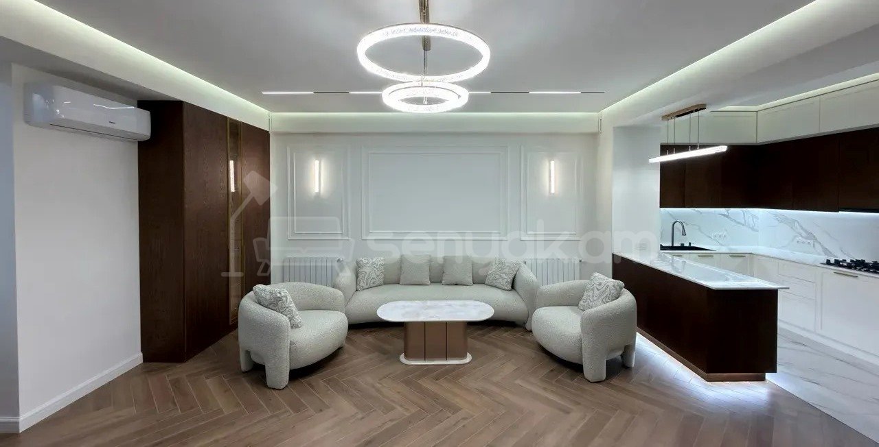 3 Սենյականոց Բնակարան Նորակառույցում, 128քմ, 5/17 հարկ, Դիզայներական Վերանորոգված