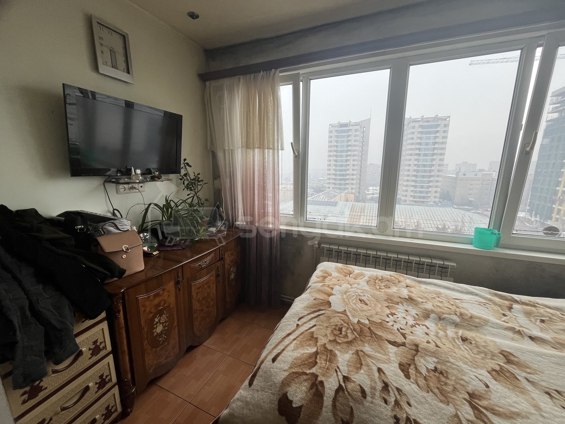 2 Սենյականոց Բնակարան, 44քմ, 9/9 հարկ, Կոսմետիկ Վերանորոգված