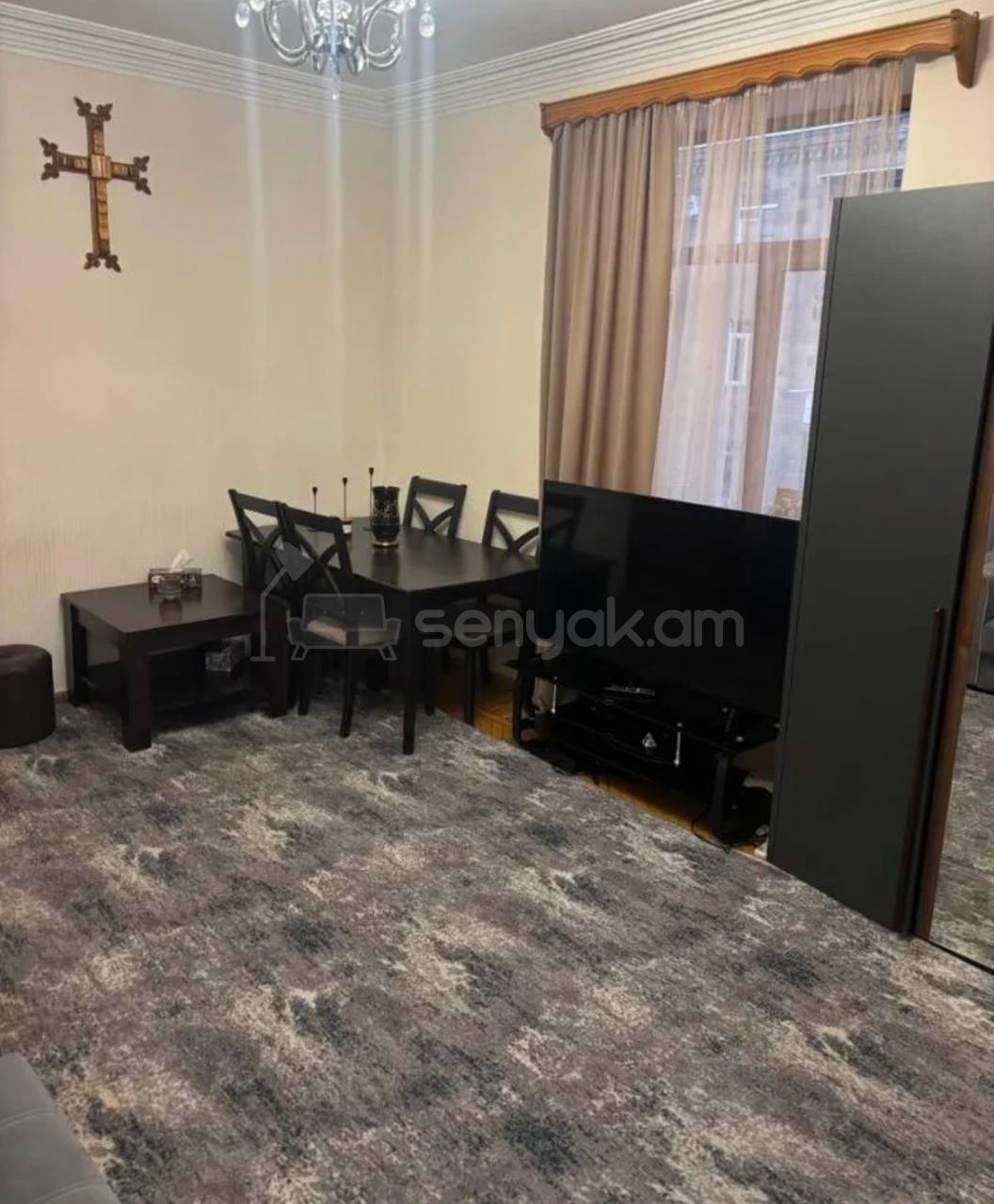 2 Սենյականոց Բնակարան Քարե Շենքում, 45քմ, 3/4 հարկ, Կոսմետիկ Վերանորոգված, Կահավորված, Արևկող