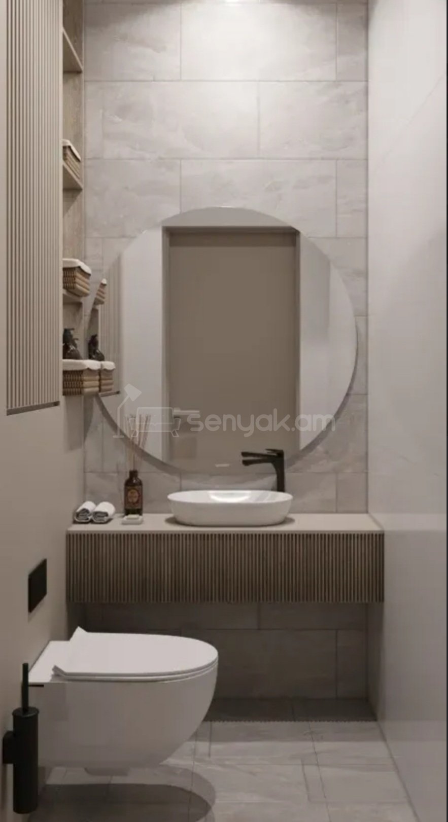 3 Սենյականոց Բնակարան Քարե Շենքում, 70քմ, 2/3 հարկ, Դիզայներական Վերանորոգված