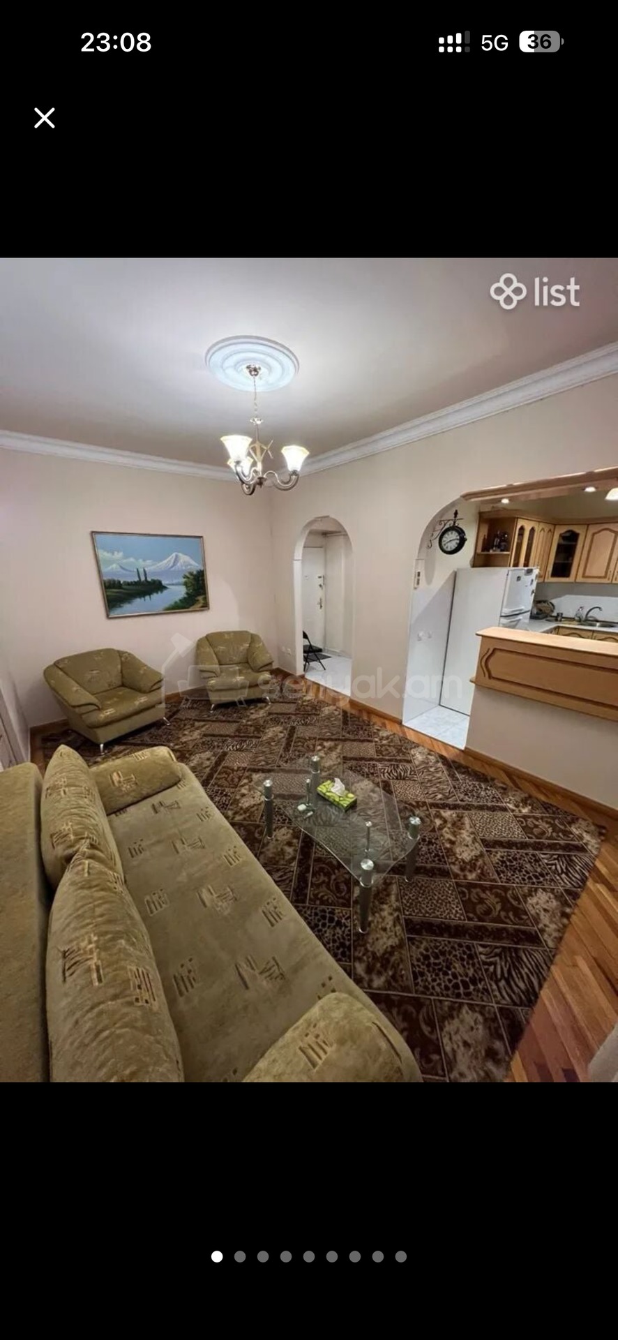 2 Սենյականոց Բնակարան, 43քմ, 9/9 հարկ, Դիզայներական Վերանորոգված, Կահավորված, Արևկող