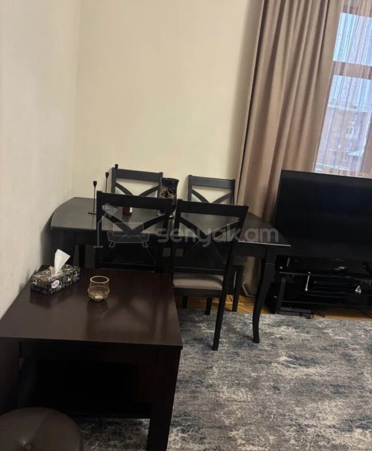 2 Սենյականոց Բնակարան Քարե Շենքում, 45քմ, 3/4 հարկ, Դիզայներական Վերանորոգված, Կահավորված, Արևկող