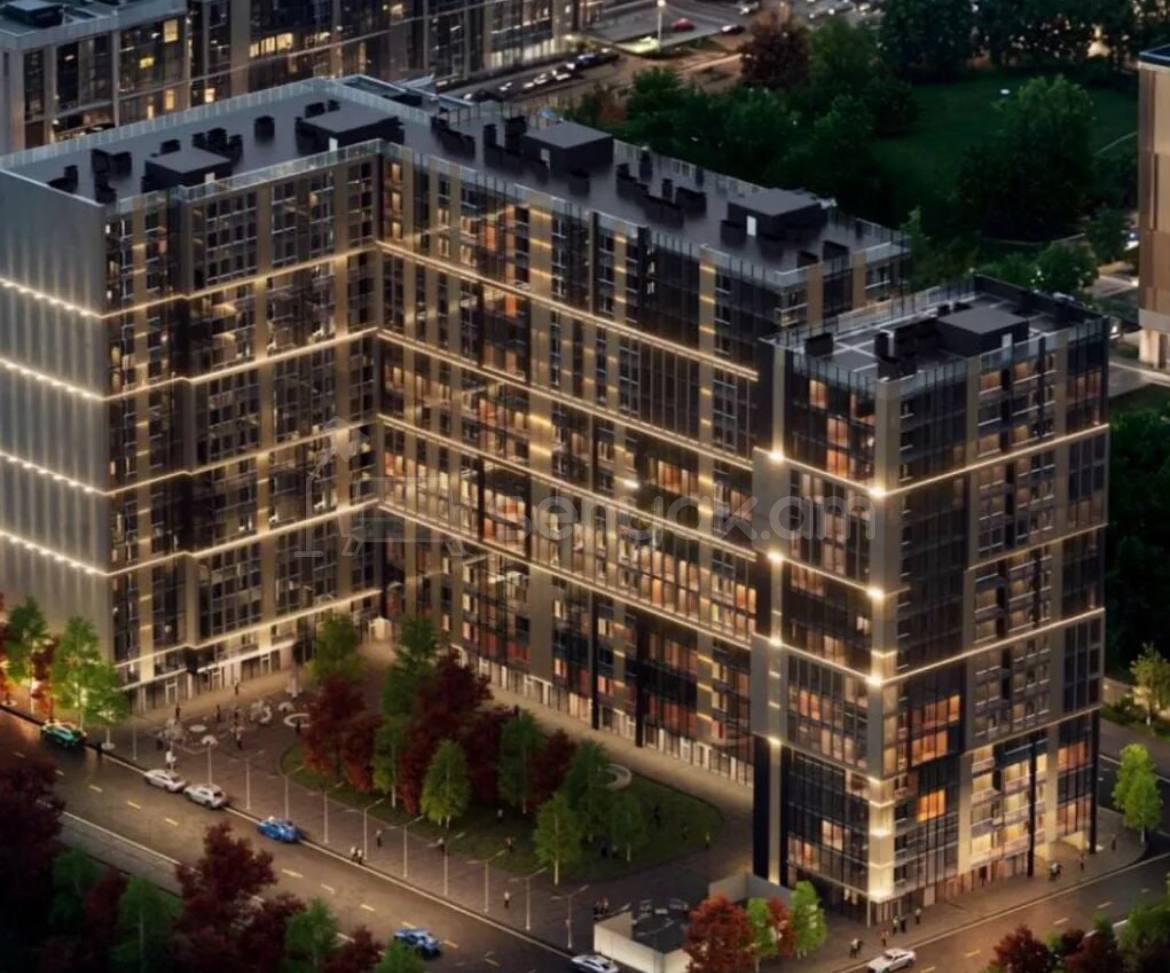 2 Սենյականոց Բնակարան, 40քմ, 10/18 հարկ, Զրոյական Վիճակում