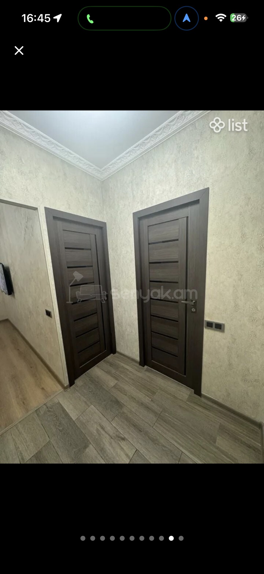 2 Սենյականոց Բնակարան, 43քմ, 6/9 հարկ, Կապիտալ Վերանորոգված