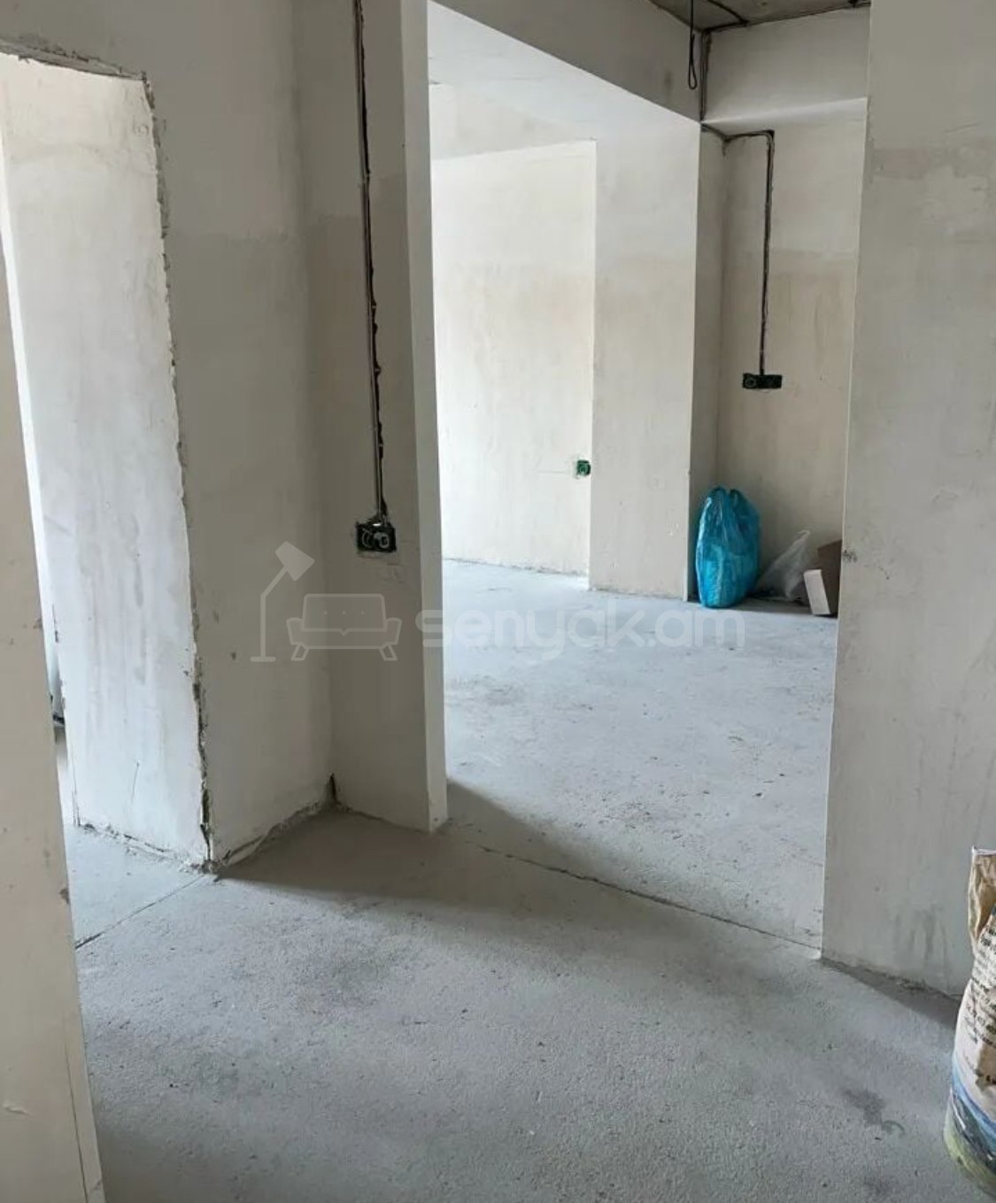 2 Սենյականոց Բնակարան Նորակառույցում, 56քմ, 4/20 հարկ, Զրոյական Վիճակում