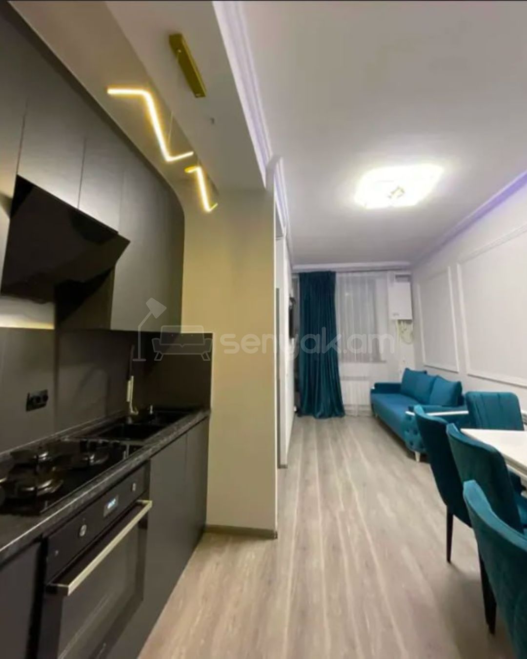 2 Սենյականոց Բնակարան Նորակառույցում, 40քմ, 1/6 հարկ, Կապիտալ Վերանորոգված