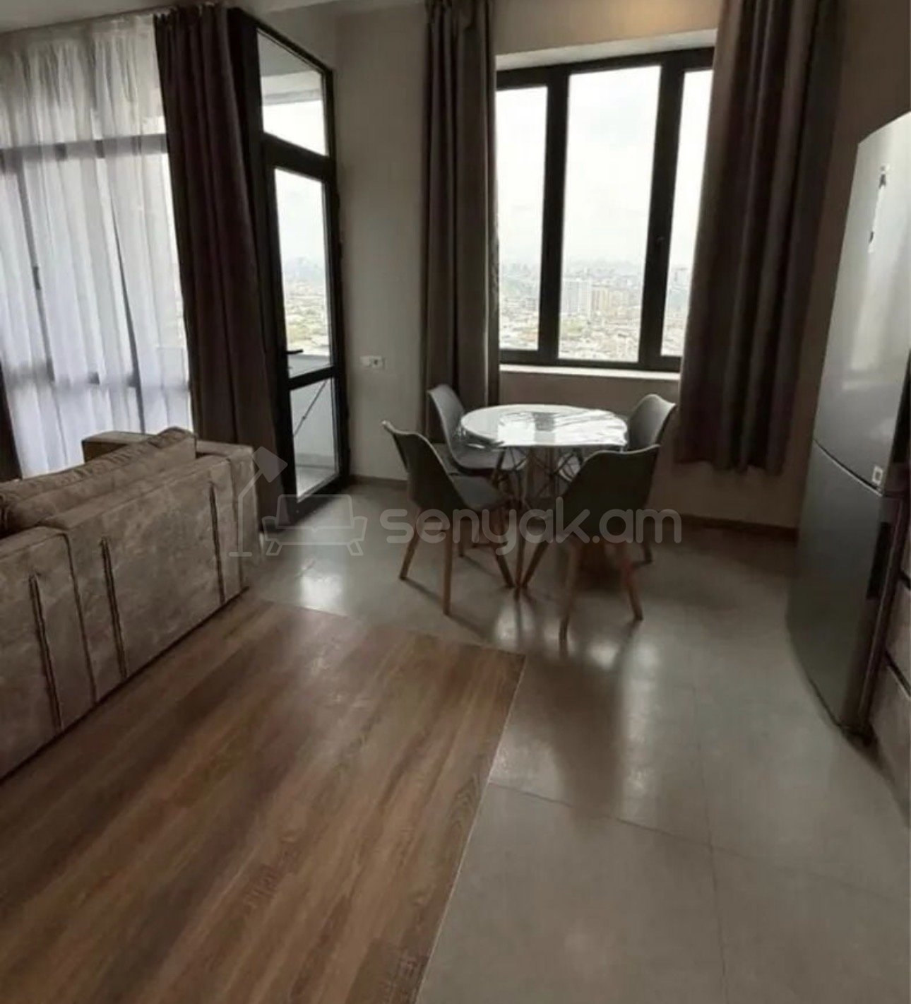 2 Սենյականոց Բնակարան Նորակառույցում, 42քմ, 12/16 հարկ, Դիզայներական Վերանորոգված