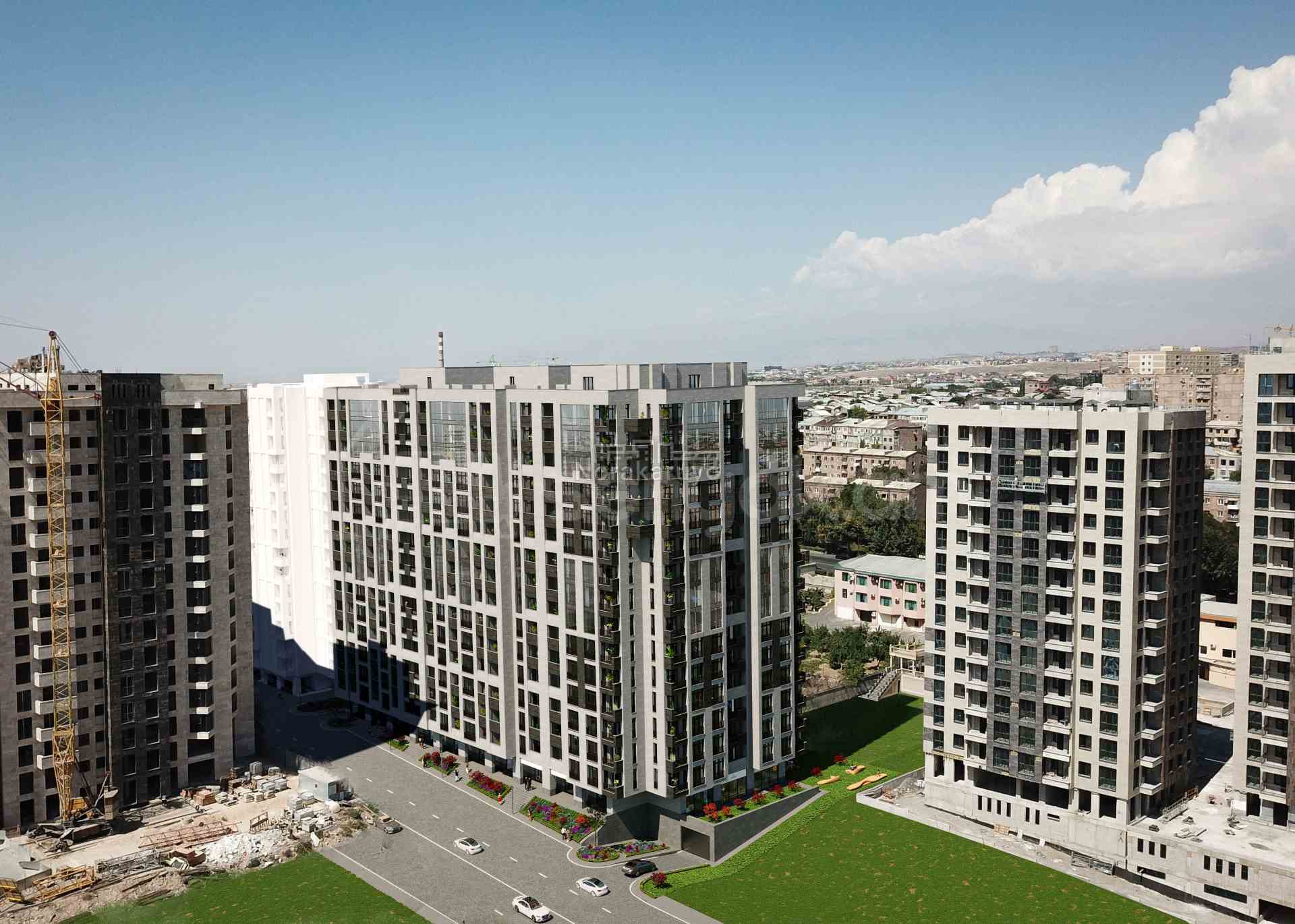 1 Սենյականոց Բնակարան Նորակառույցում, 33քմ, 14/16 հարկ, Զրոյական Վիճակում