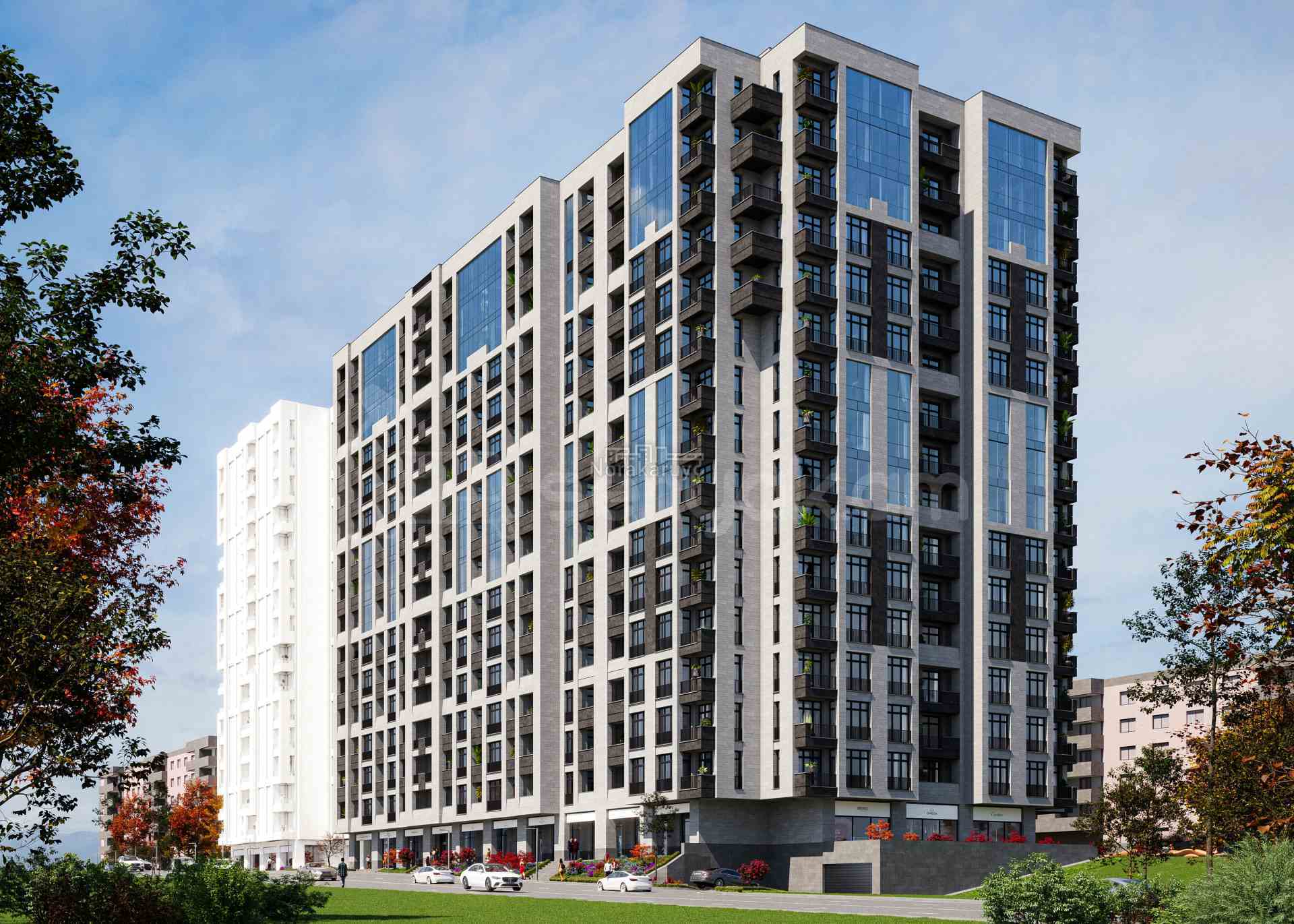 1 Սենյականոց Բնակարան Նորակառույցում, 33քմ, 14/16 հարկ, Զրոյական Վիճակում