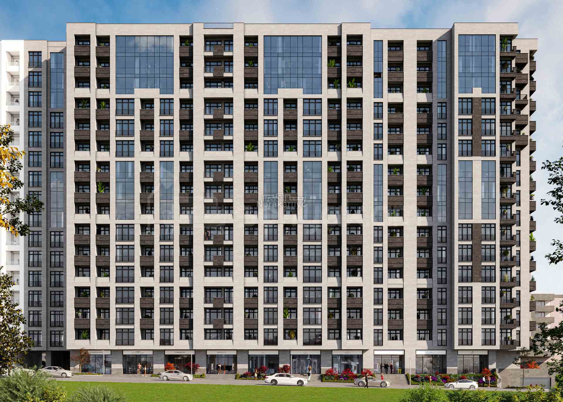 1 Սենյականոց Բնակարան Նորակառույցում, 33քմ, 14/16 հարկ, Զրոյական Վիճակում